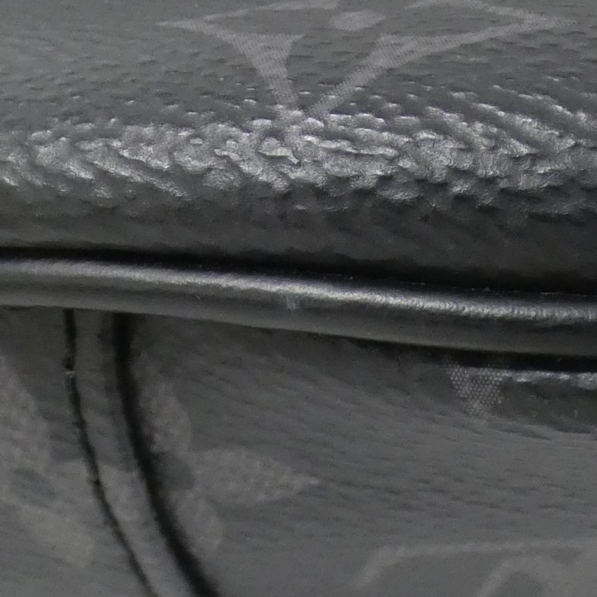 Louis Vuitton Black Coated Canvas Shoulder Bag (Pre-Owned)