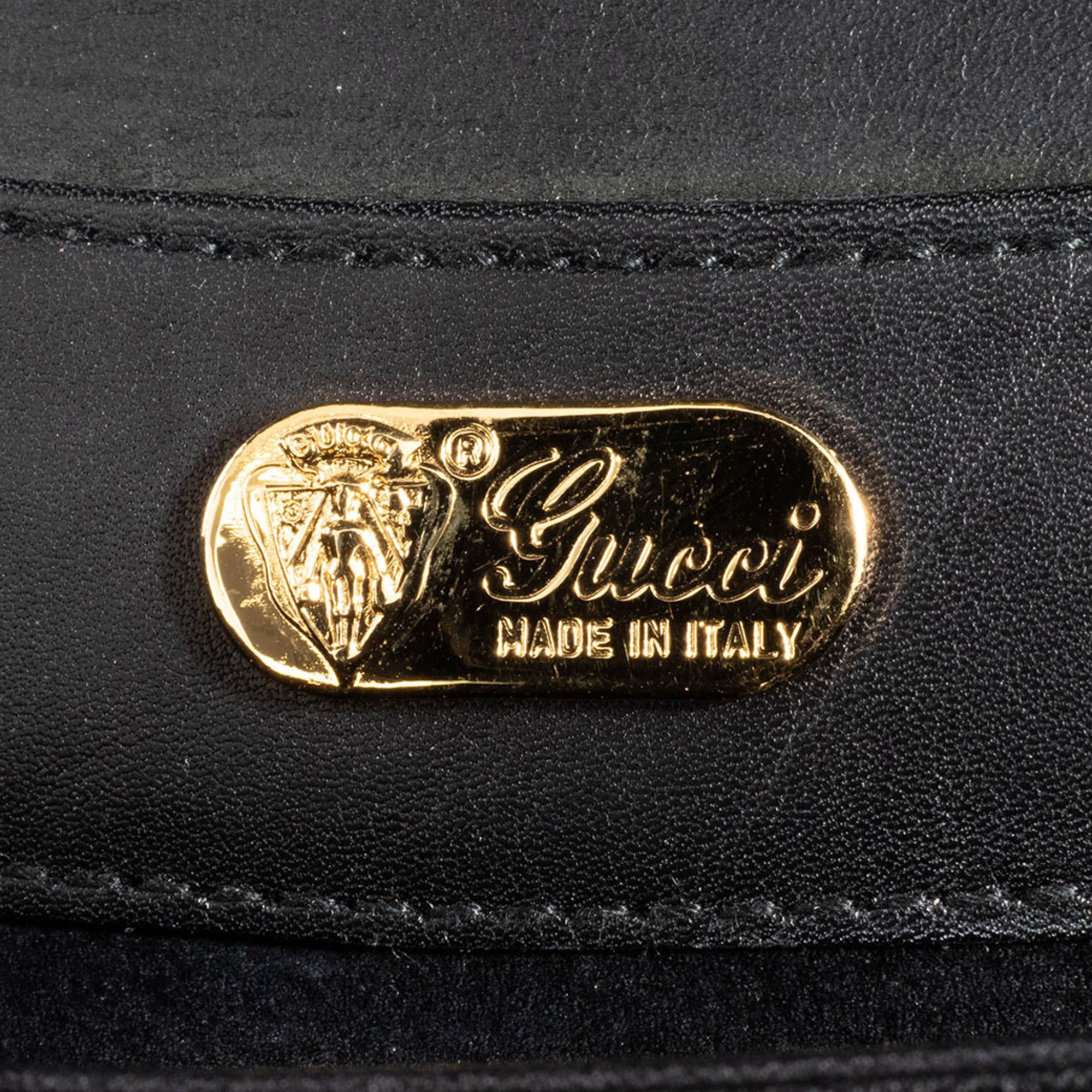 Gucci Black Leather Handbag (Pre-Owned)
