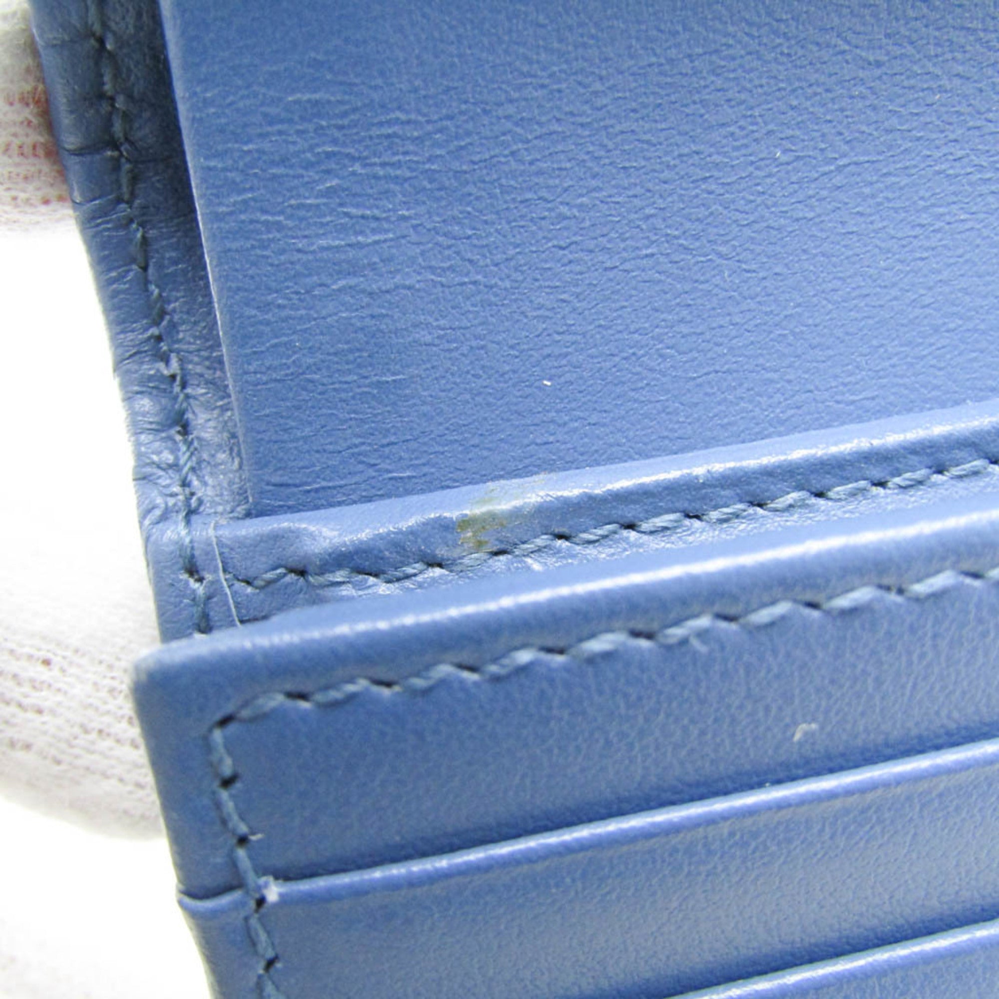 Gucci Blue Leather Wallet (Bi-Fold) (Pre-Owned)