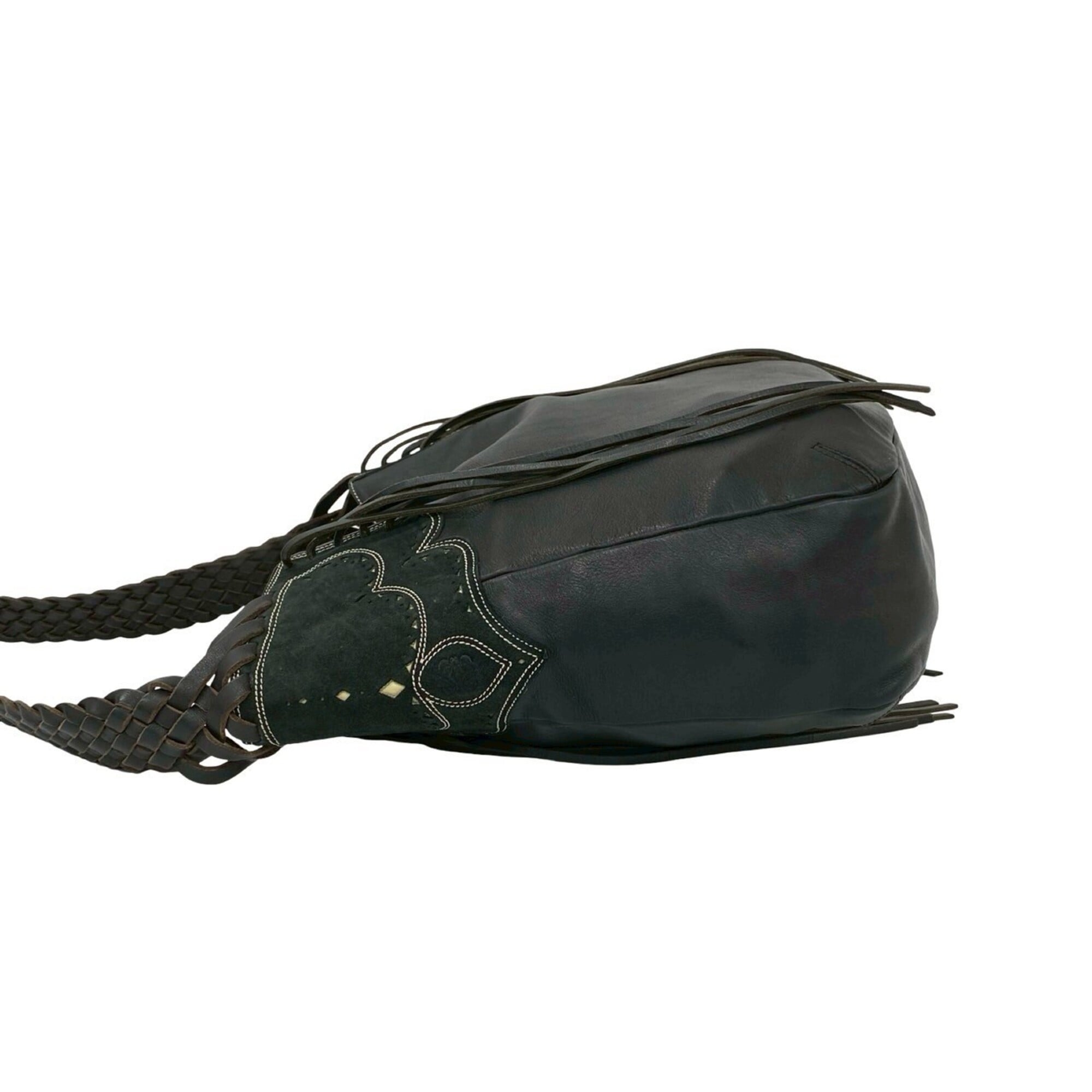 Loewe Black Leather Shoulder Bag Tote Bag (Pre-Owned)
