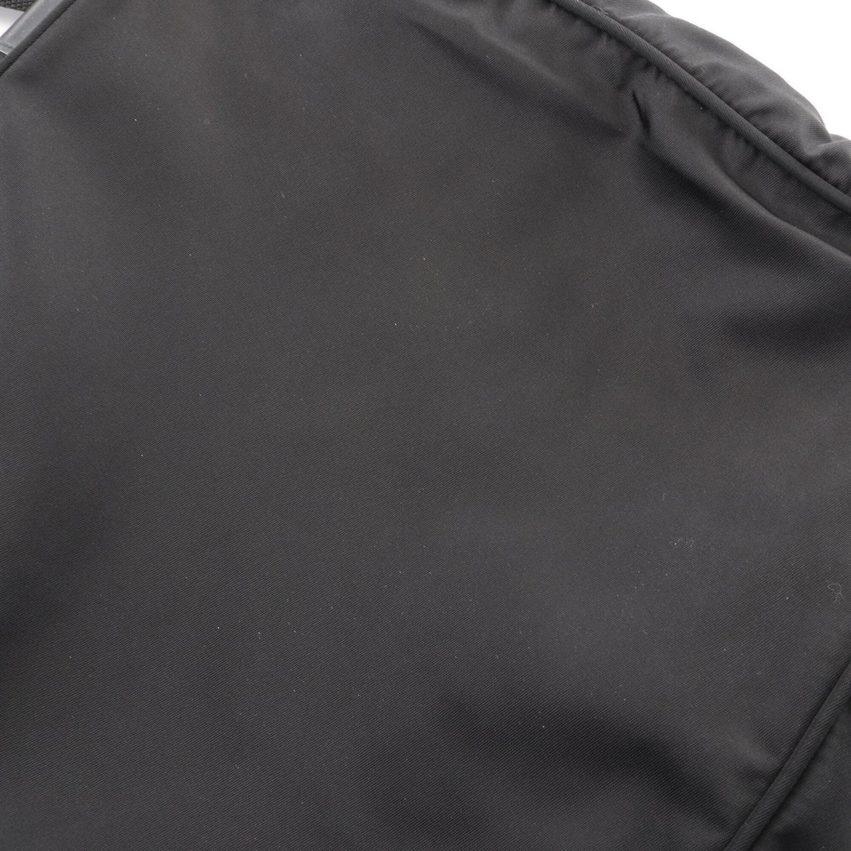 Prada Black Nylon Leather Handbag Shoulder Bag (Pre-Owned)