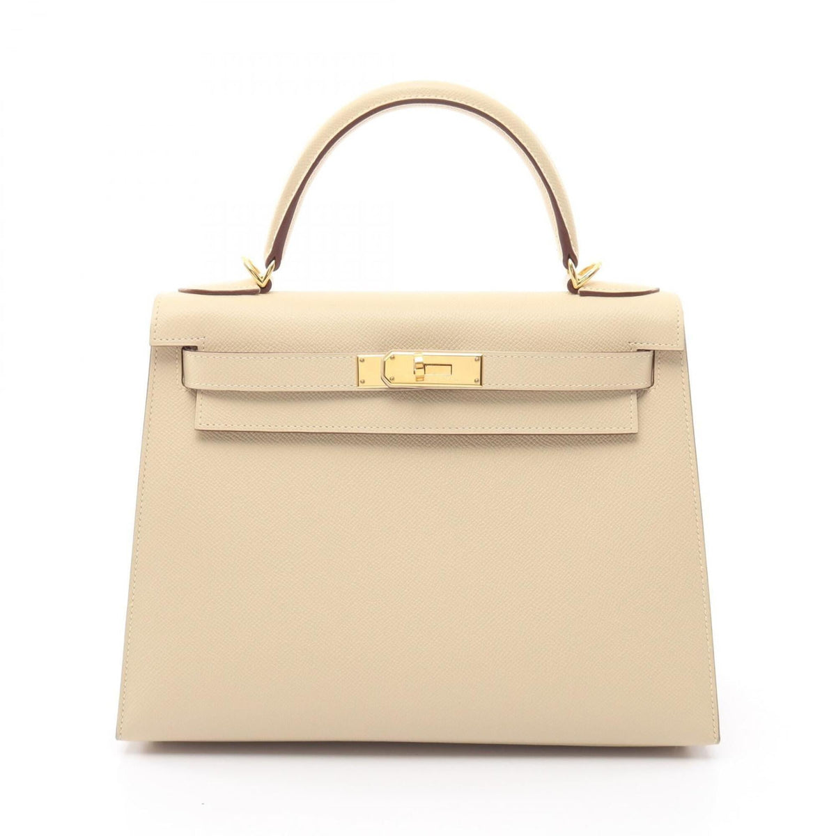 Hermes Ivory Epsom Leather Leather Handbag (Pre-Owned)