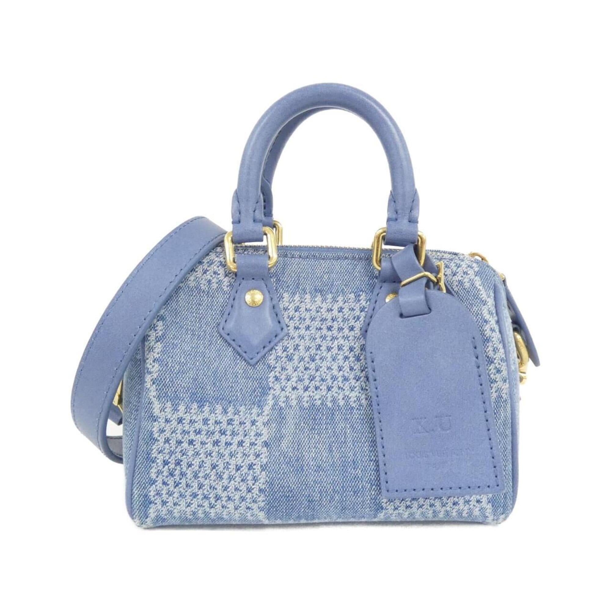 Louis Vuitton Blue Denim Handbag (Pre-Owned)