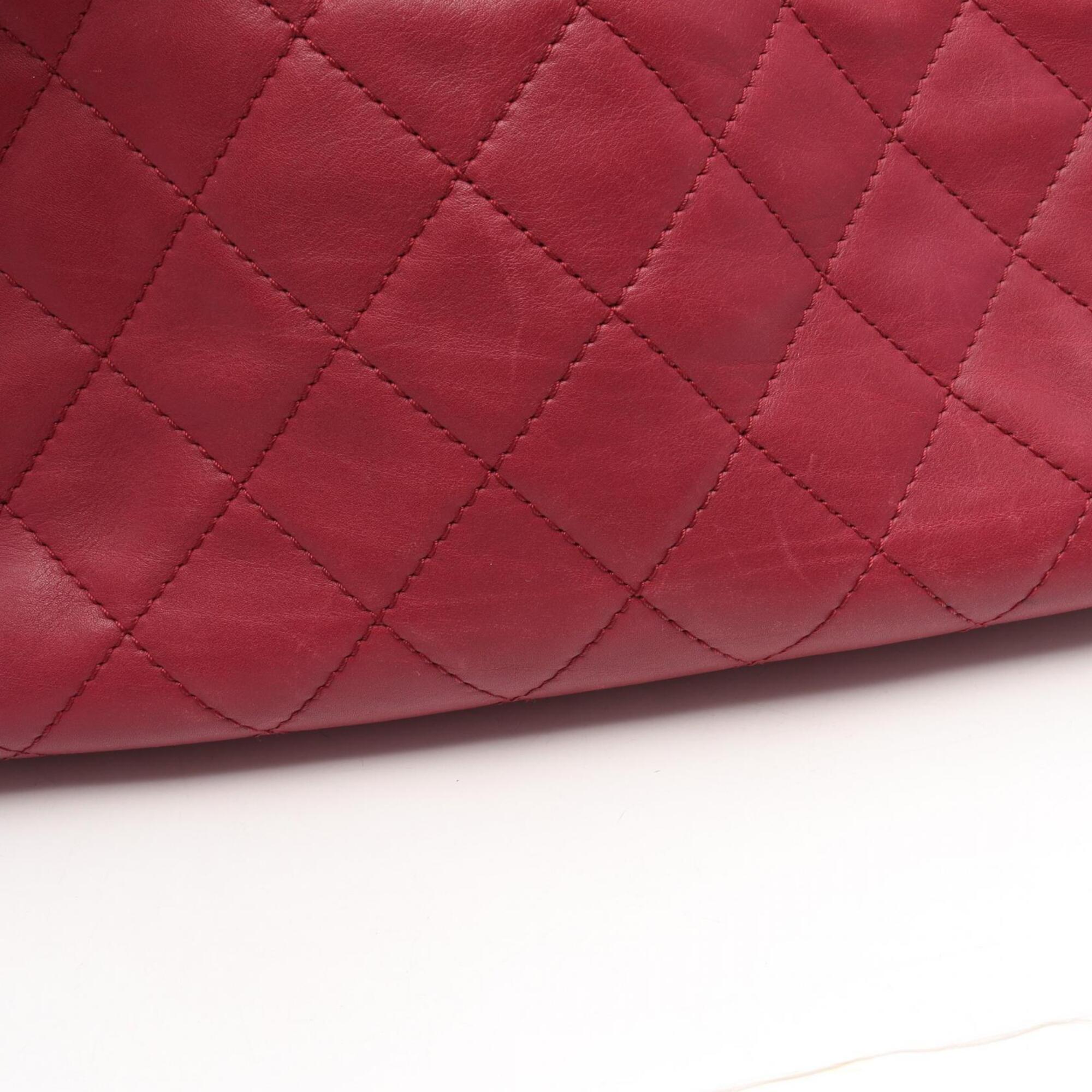 Chanel Pink Leather Handbag Tote Bag (Pre-Owned)