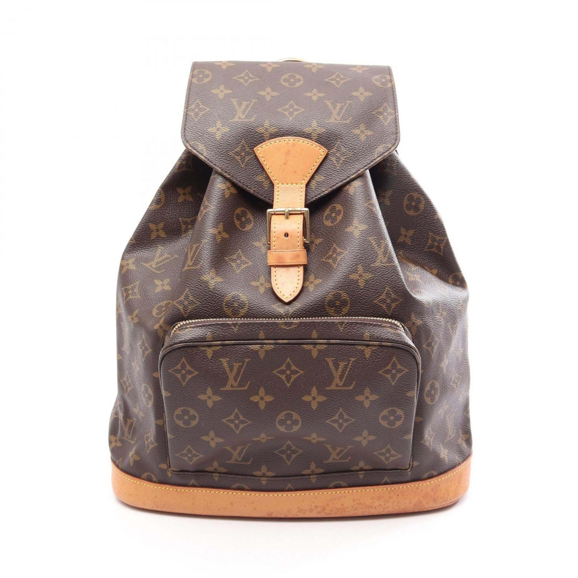 Louis Vuitton Brown Monogram Coated Canvas Backpack (Pre-Owned)