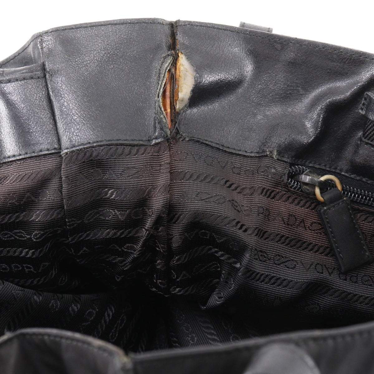 Prada Black Nylon Tote Bag (Pre-Owned)
