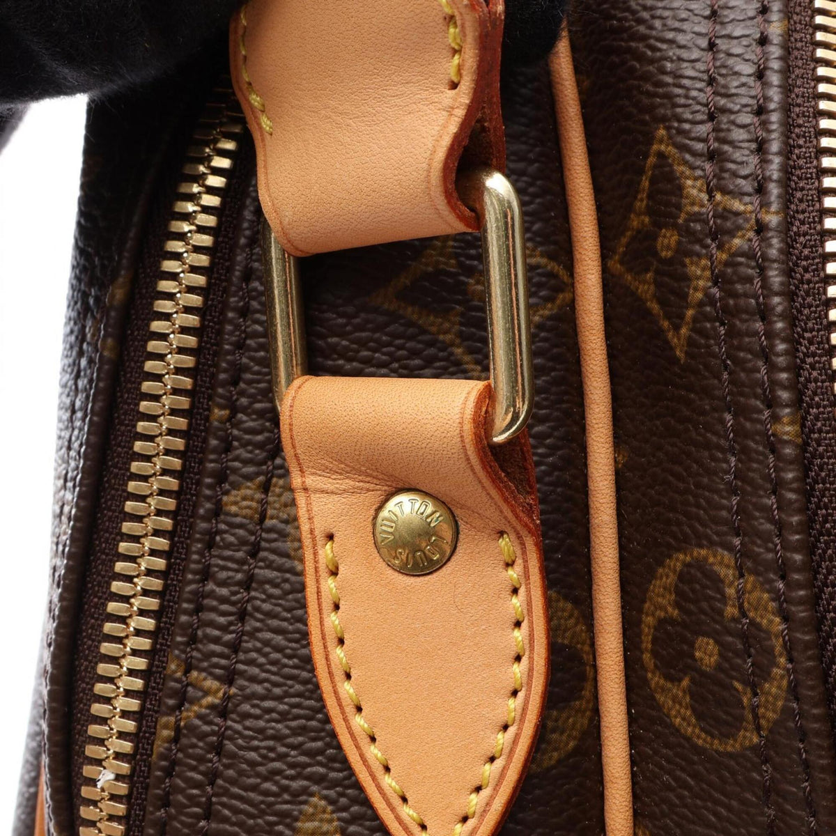 Louis Vuitton Brown Monogram Coated Canvas Handbag Shoulder Bag (Pre-Owned)