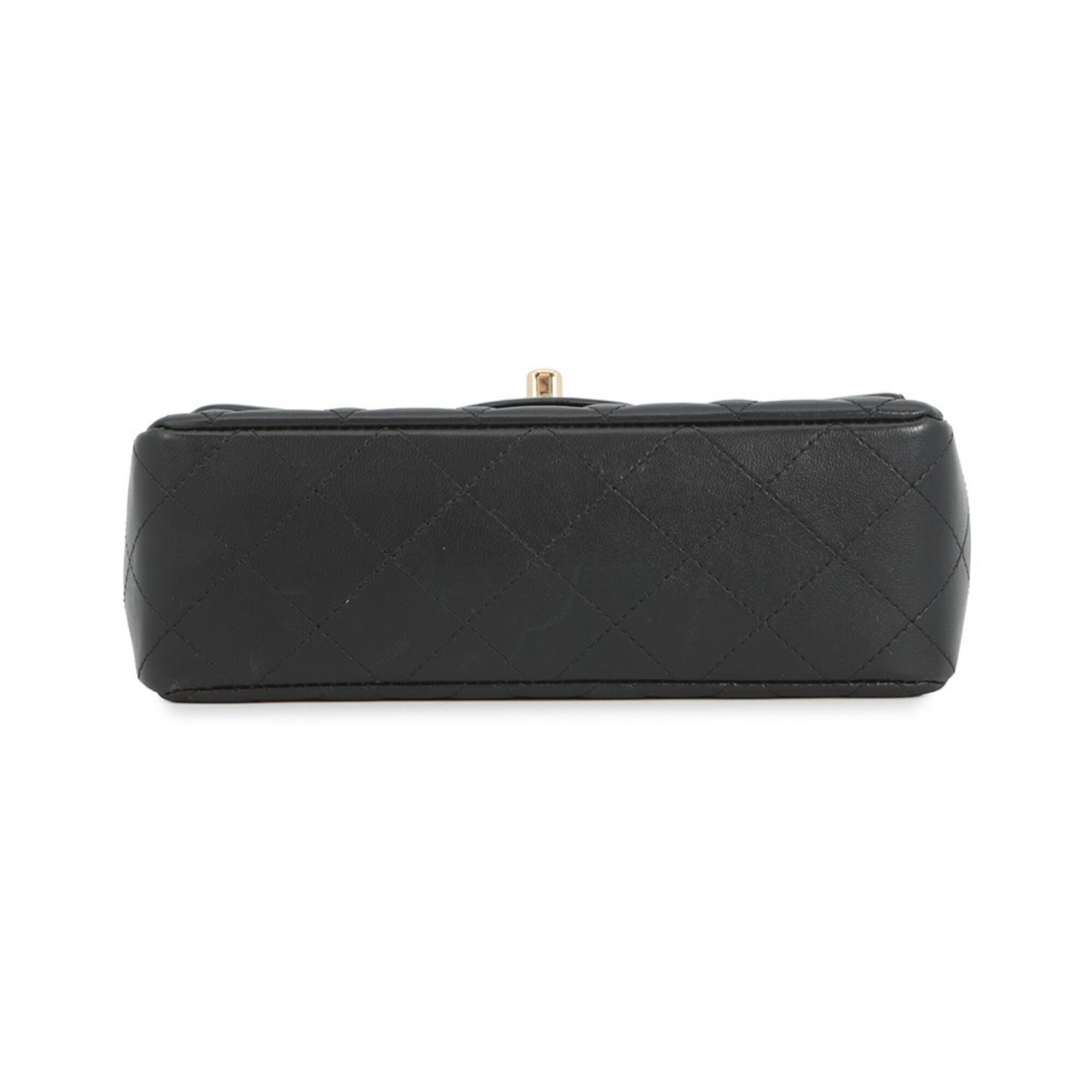 Chanel Matelasse Black Leather Handbag Shoulder Bag (Pre-Owned)