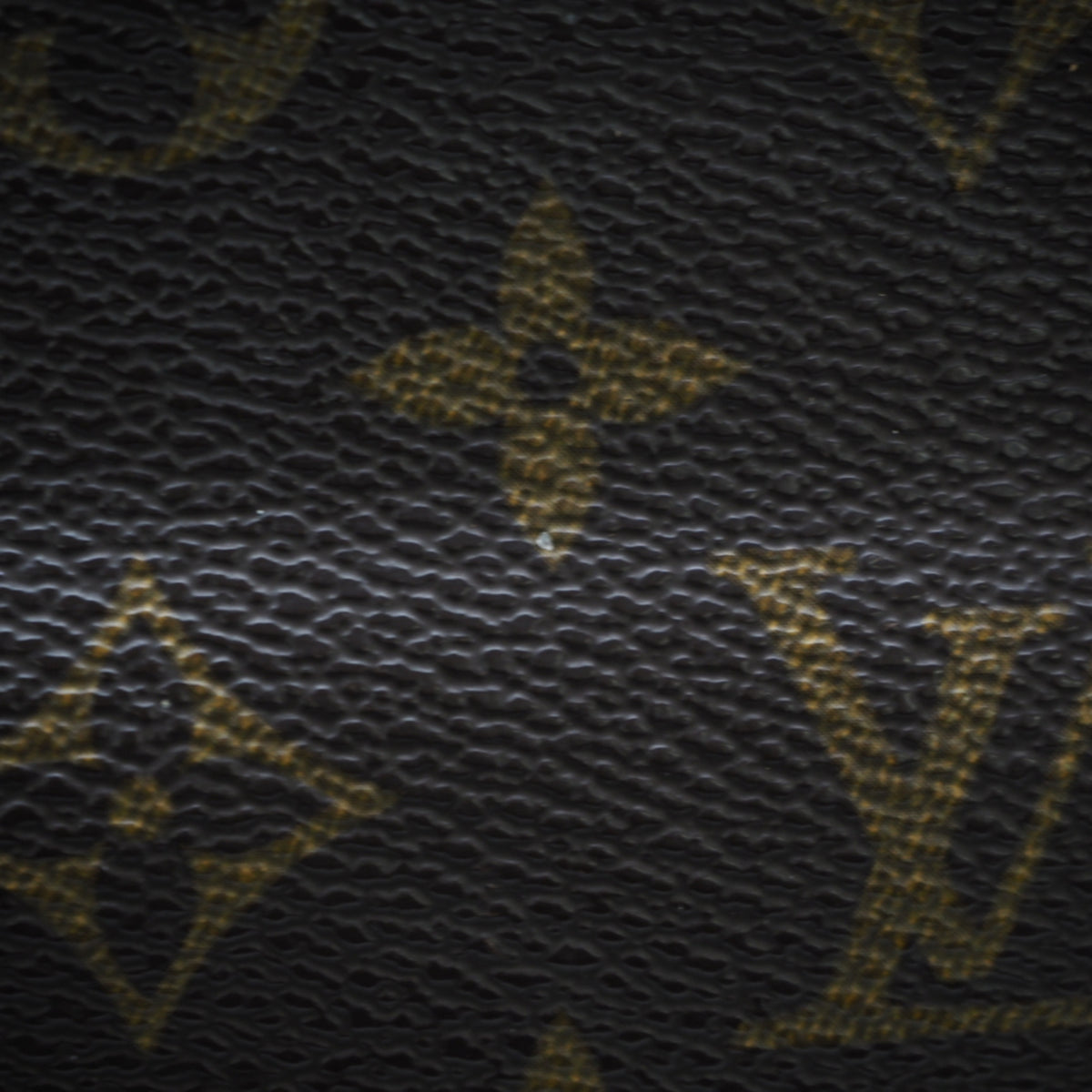 Louis Vuitton Monogram Brown Coated Canvas Leather Handbag (Pre-Owned)