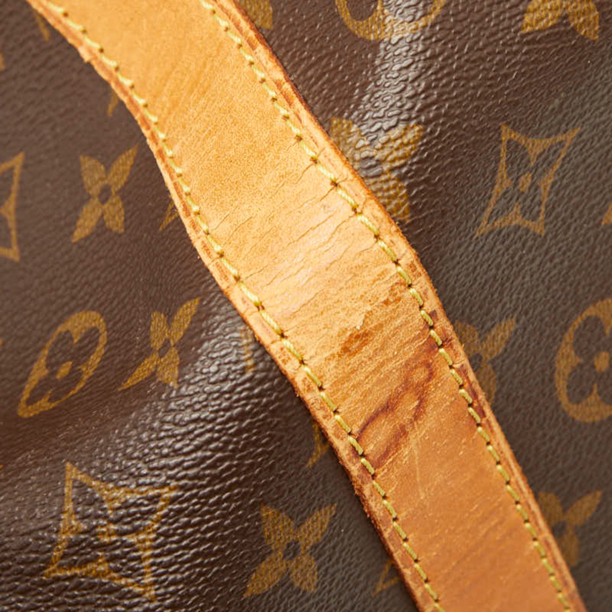 Louis Vuitton Brown Pvc Leather Boston Bag Shoulder Bag (Pre-Owned)
