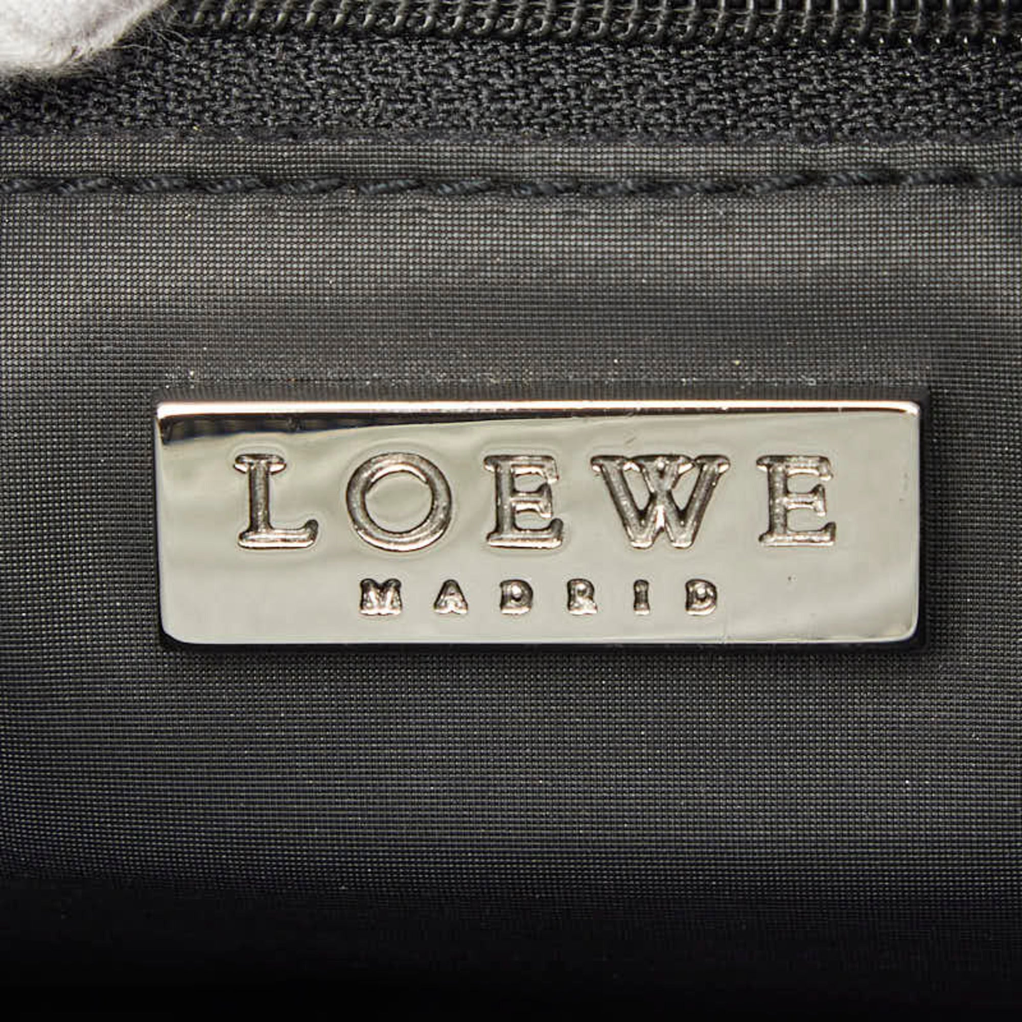 Loewe Black White Pvc Leather Shoulder Bag (Pre-Owned)