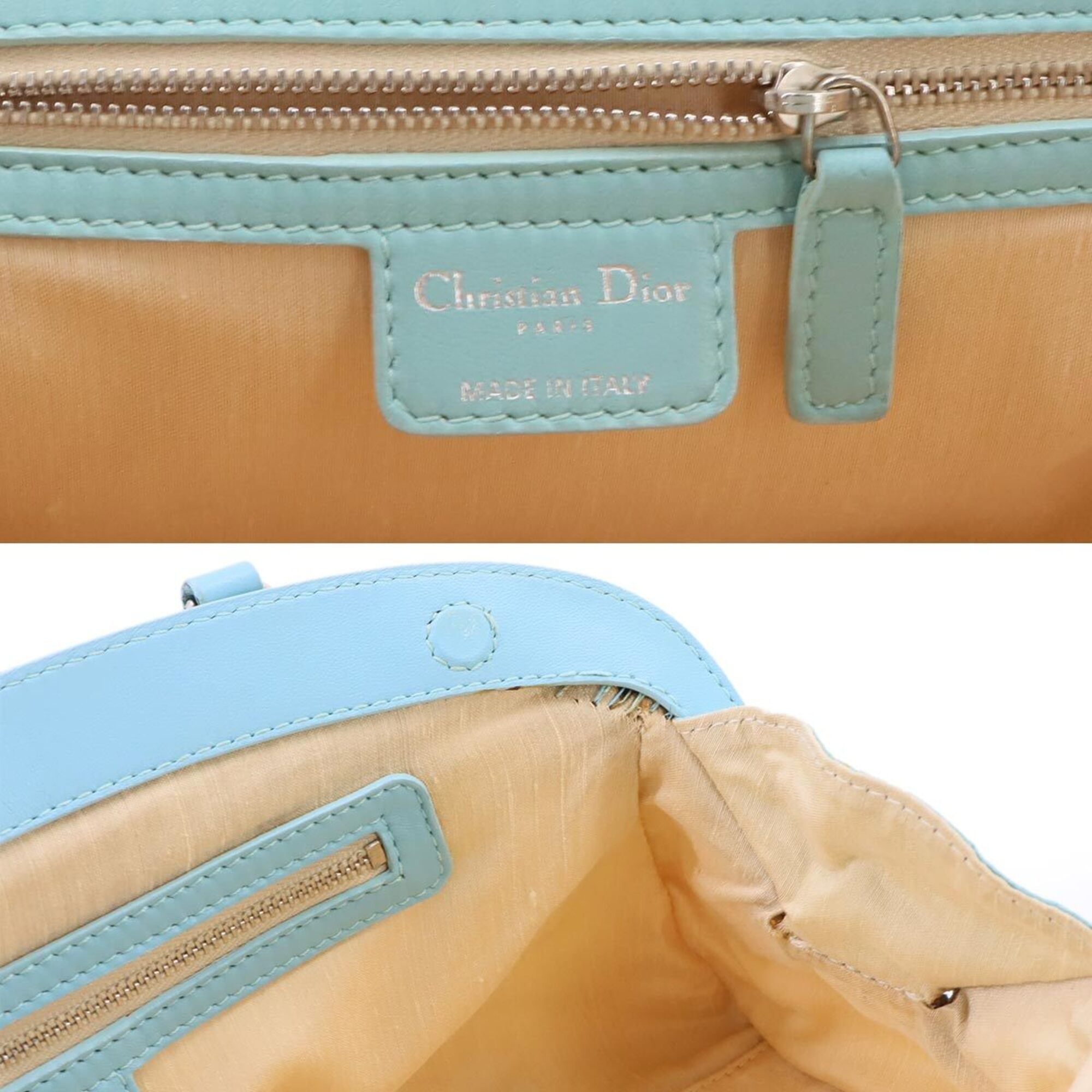 Christian Dior Multi-Color Canvas Leather Handbag (Pre-Owned)