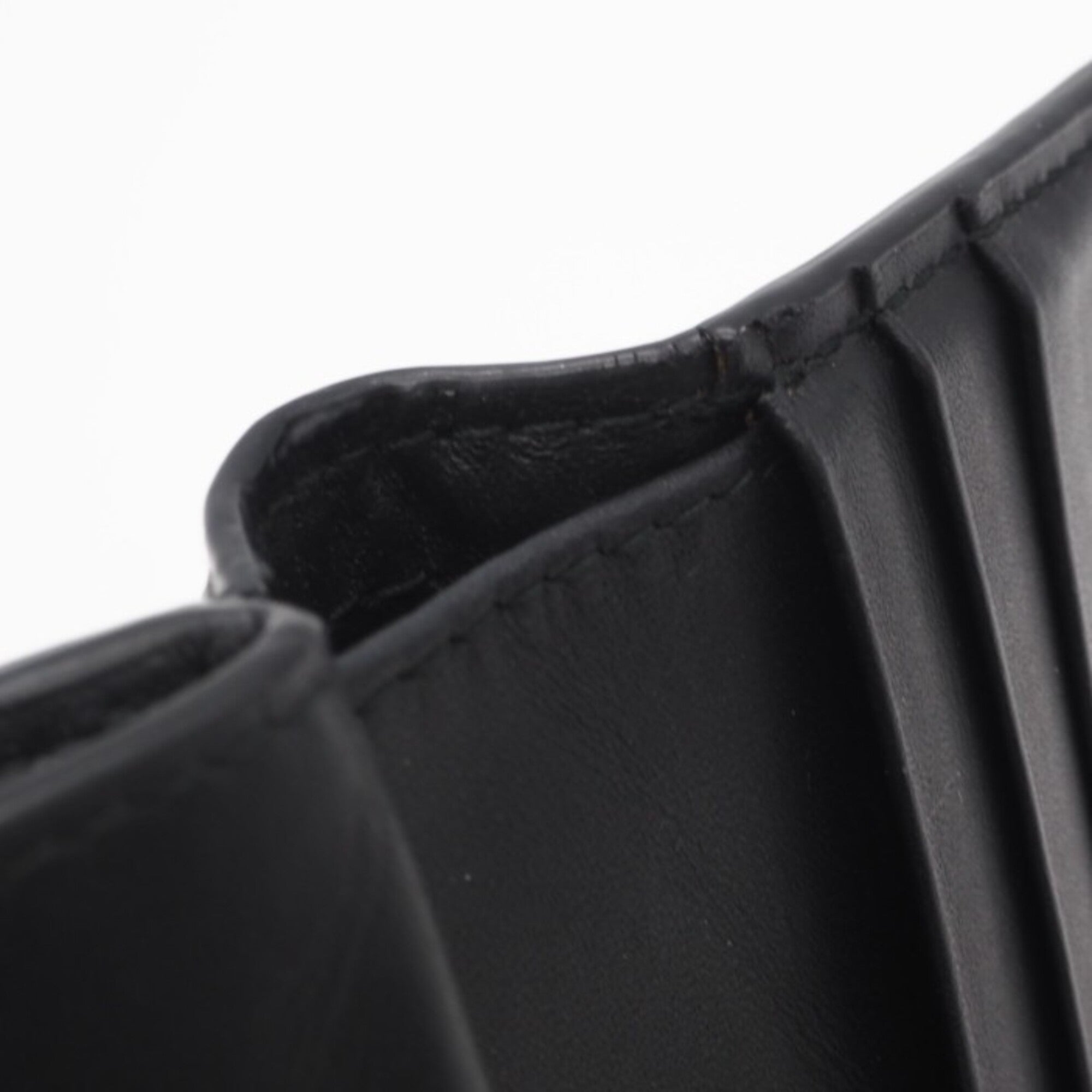Bottega Veneta Intrecciato Black Leather Wallet (Bi-Fold) (Pre-Owned)