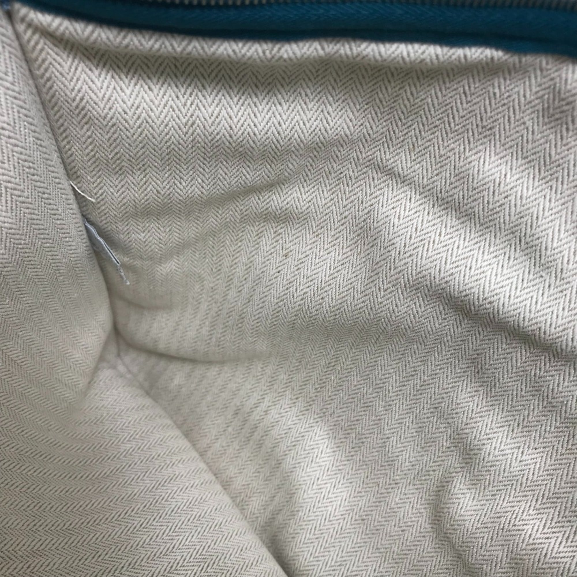 Hermes Blue Canvas Pouch (Pre-Owned)
