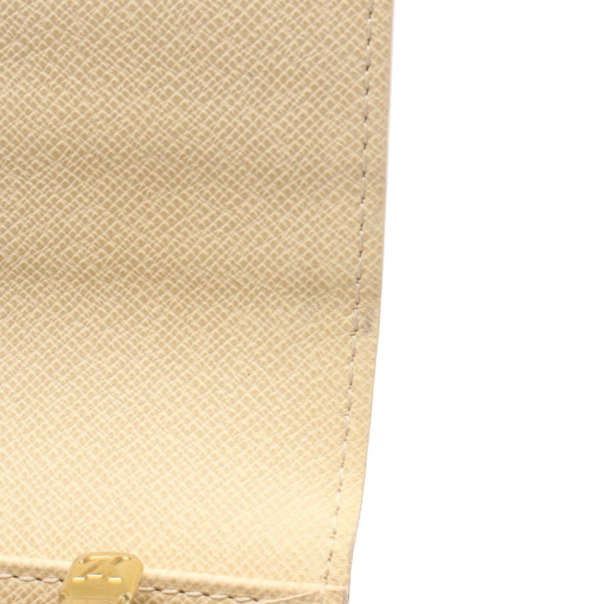 Louis Vuitton White Damier Azur Long Wallet (Bi-Fold) (Pre-Owned)
