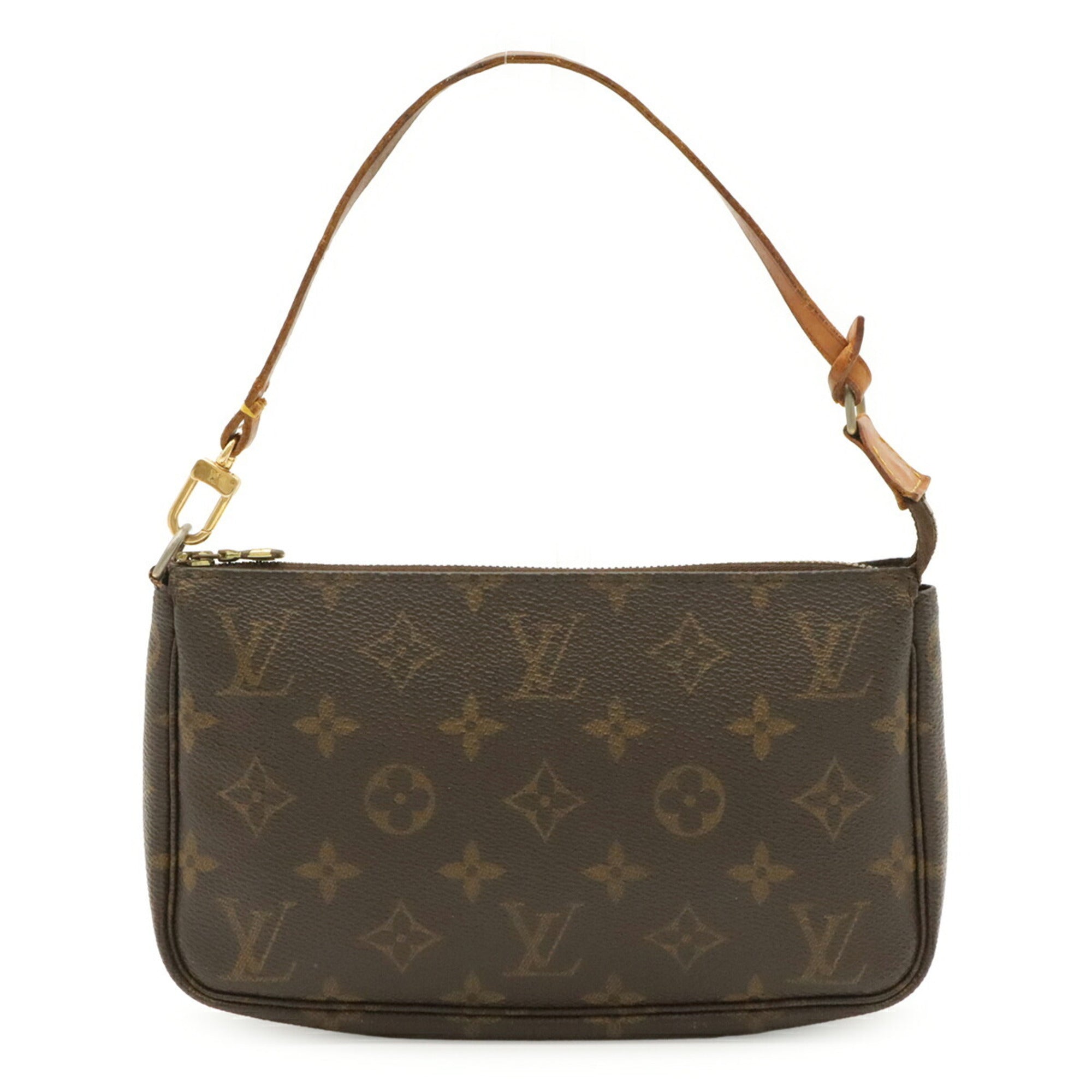 Louis Vuitton Brown Monogram Canvas Handbag Pochette Pouch (Pre-Owned)