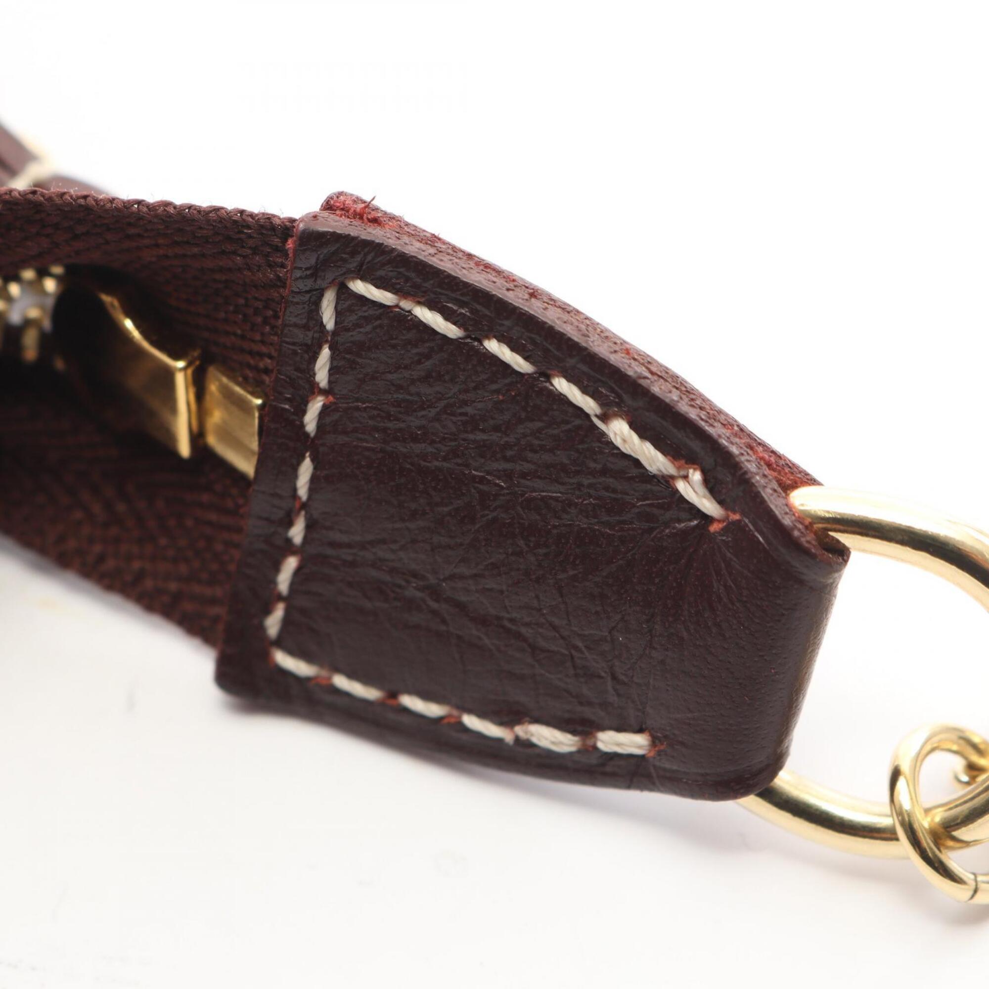 Louis Vuitton Bordeaux Sepia Canvas Leather Handbag (Pre-Owned)
