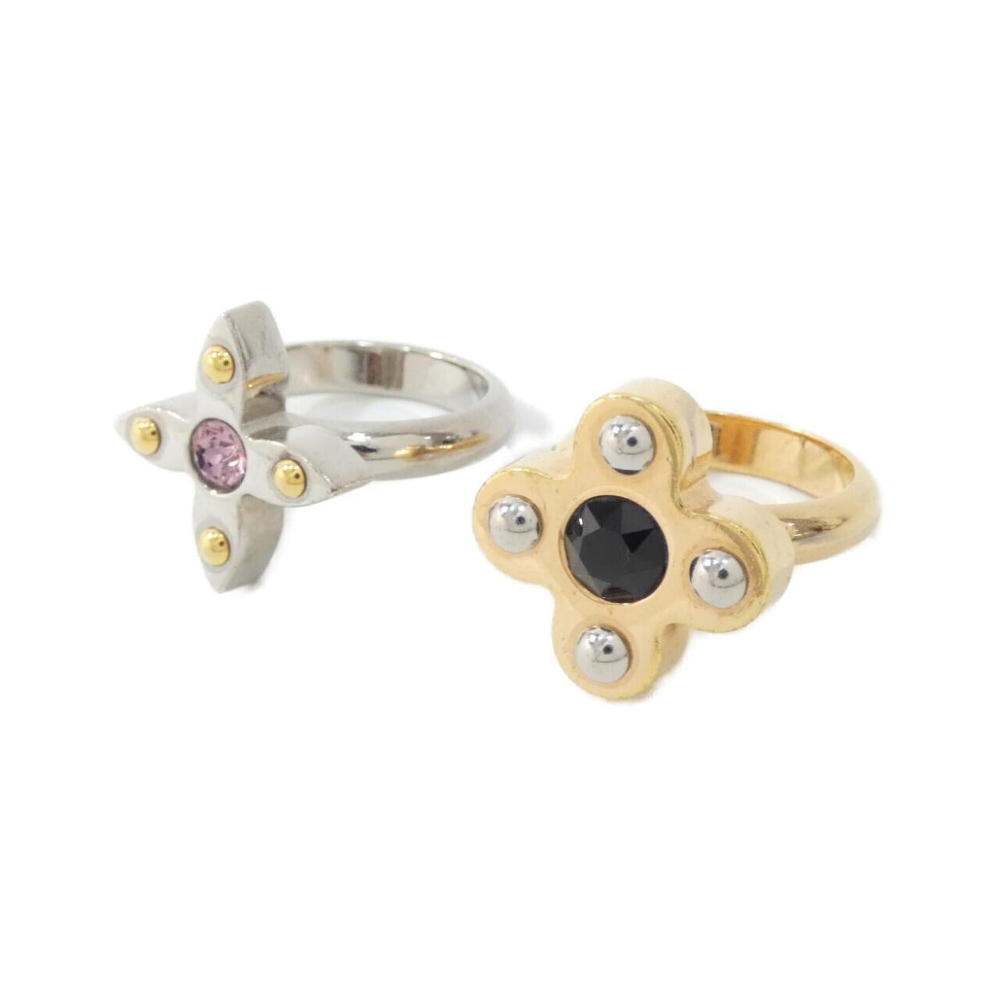 Louis Vuitton Gold Silver Band Ring (Pre-Owned)