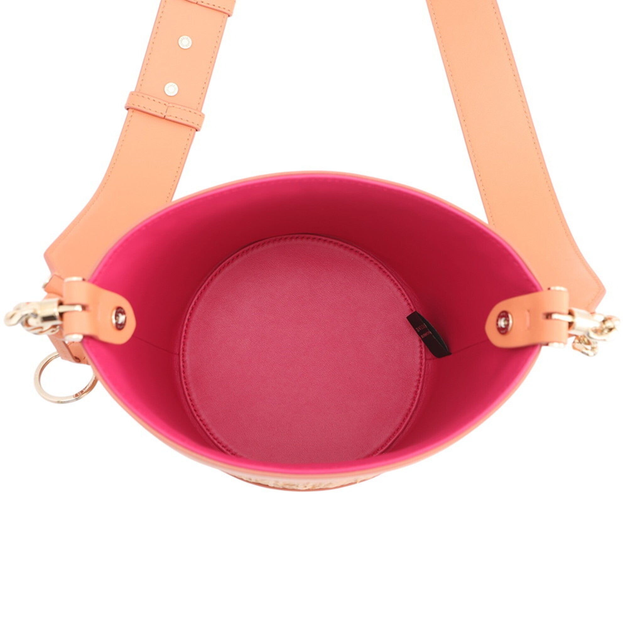 Bvlgari Orange Leather Handbag Shoulder Bag (Pre-Owned)