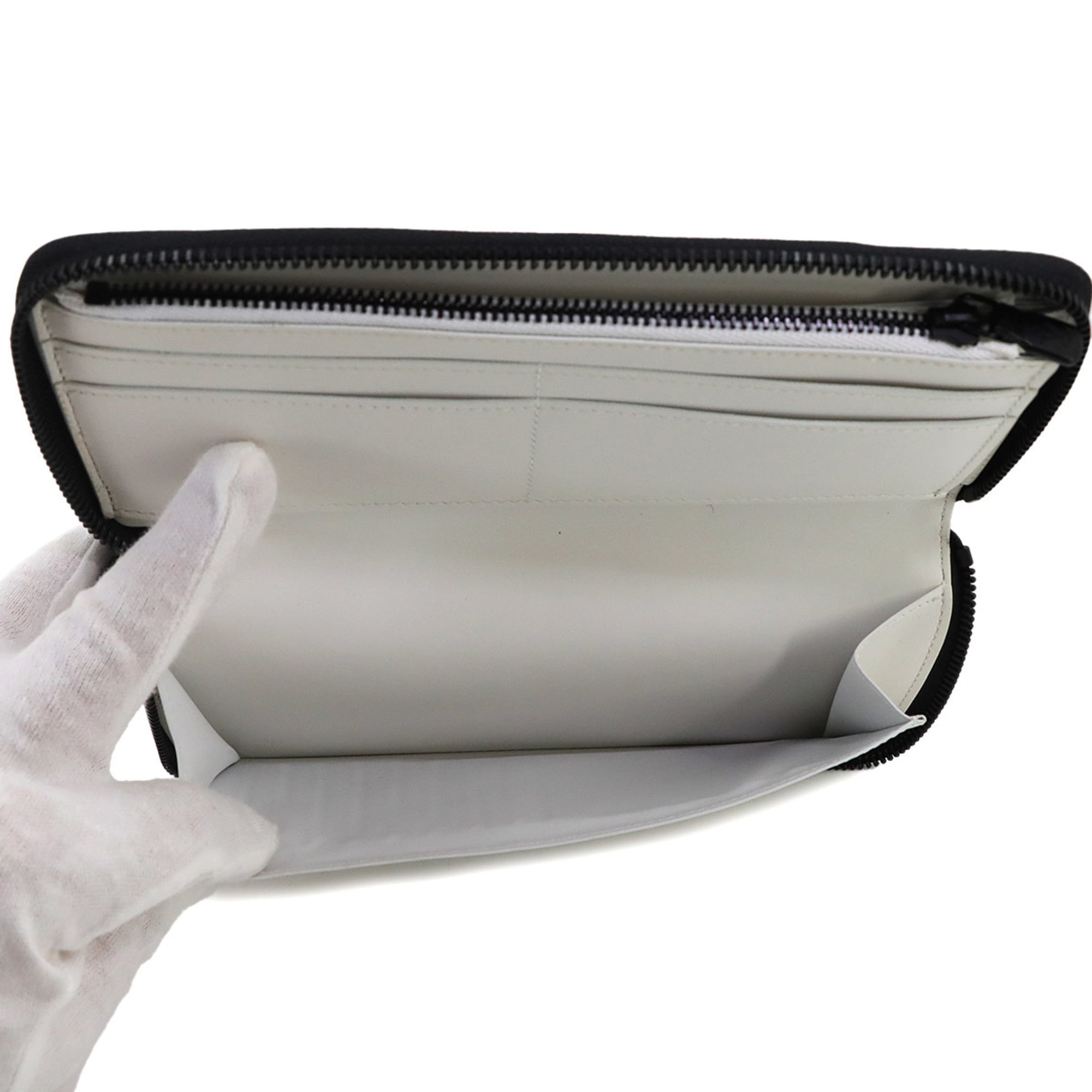 Louis Vuitton Black Monogram Navy White Monogram Shadow Long Wallet (Bi-Fold) (Pre-Owned)
