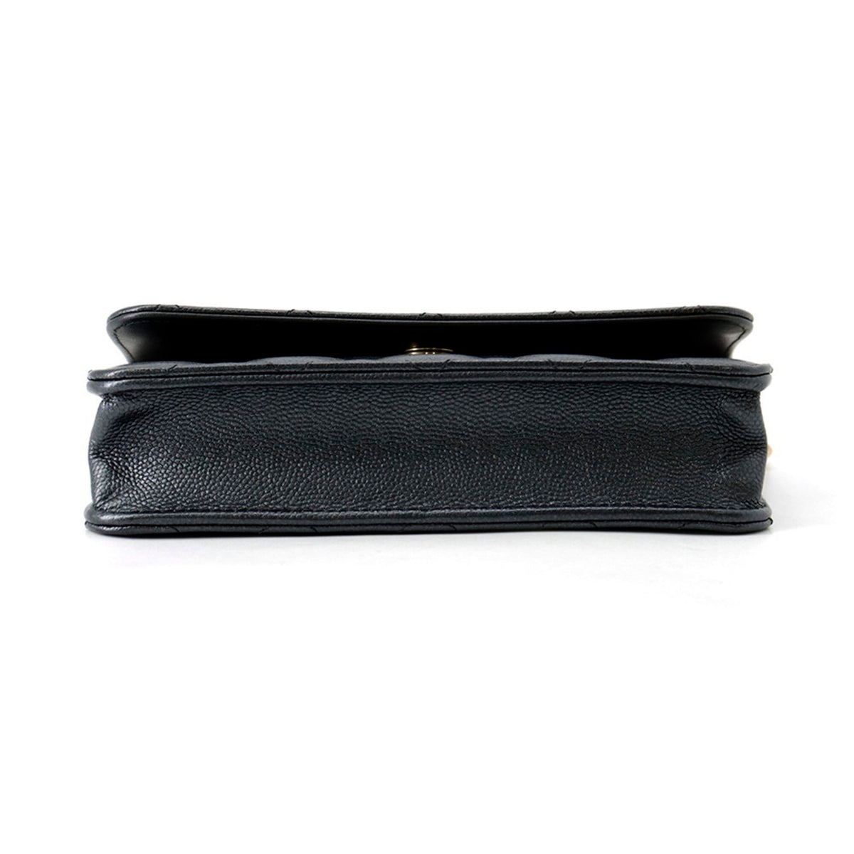 Chanel Gunmetal Grained Calfskin Handbag Shoulder Bag (Pre-Owned)