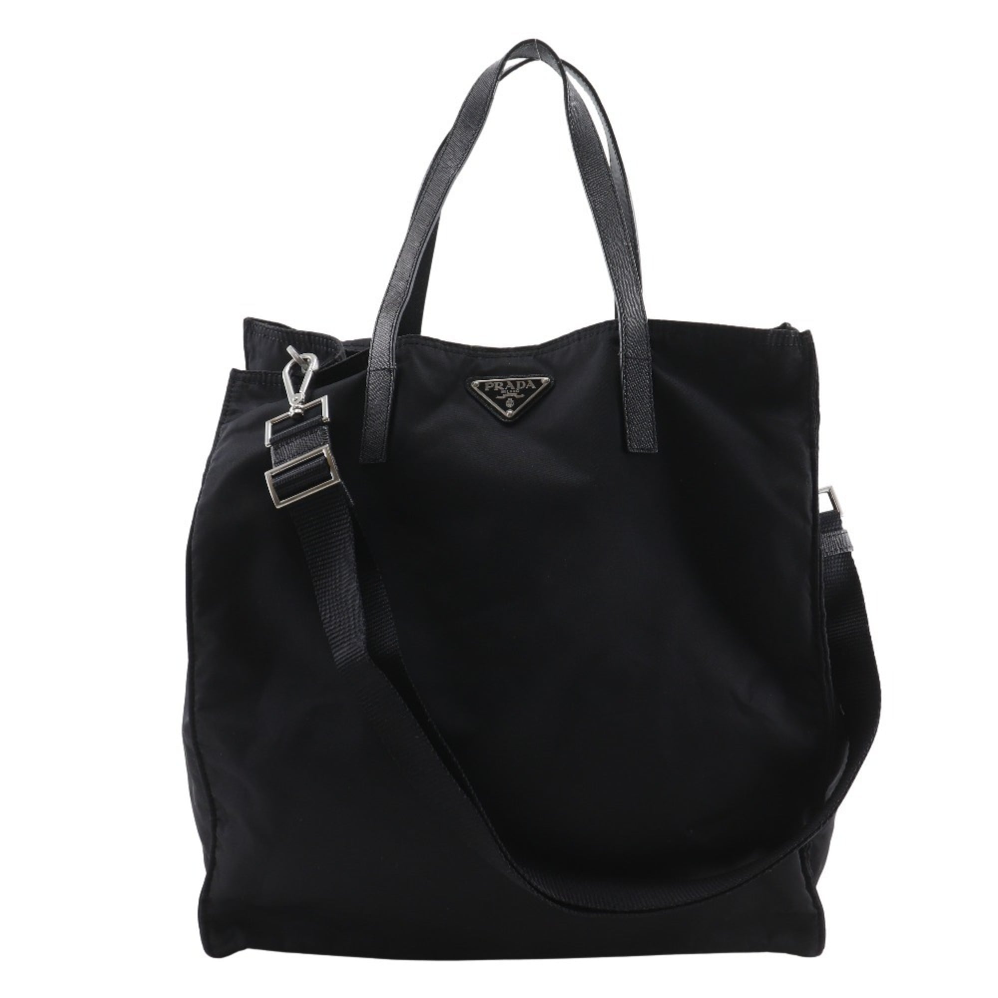 Prada Black Nylon Tote Bag (Pre-Owned)