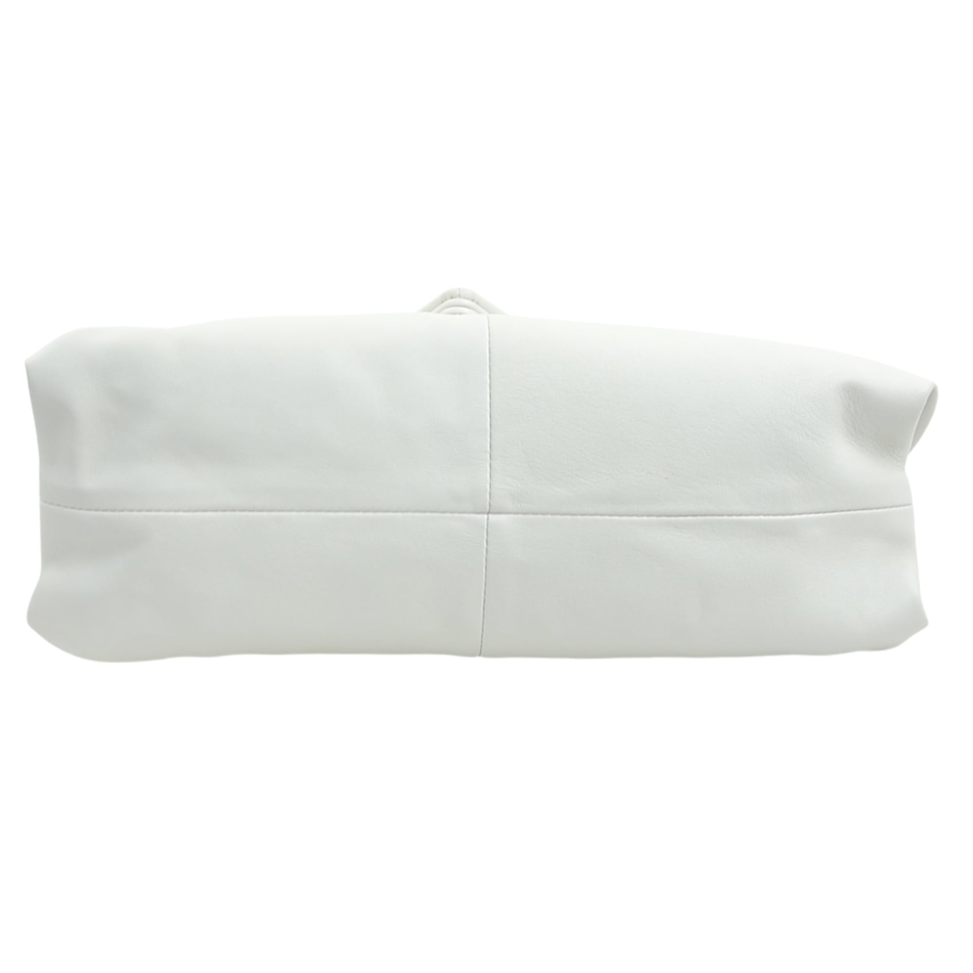 Bottega Veneta White Leather Clutch Bag (Pre-Owned)