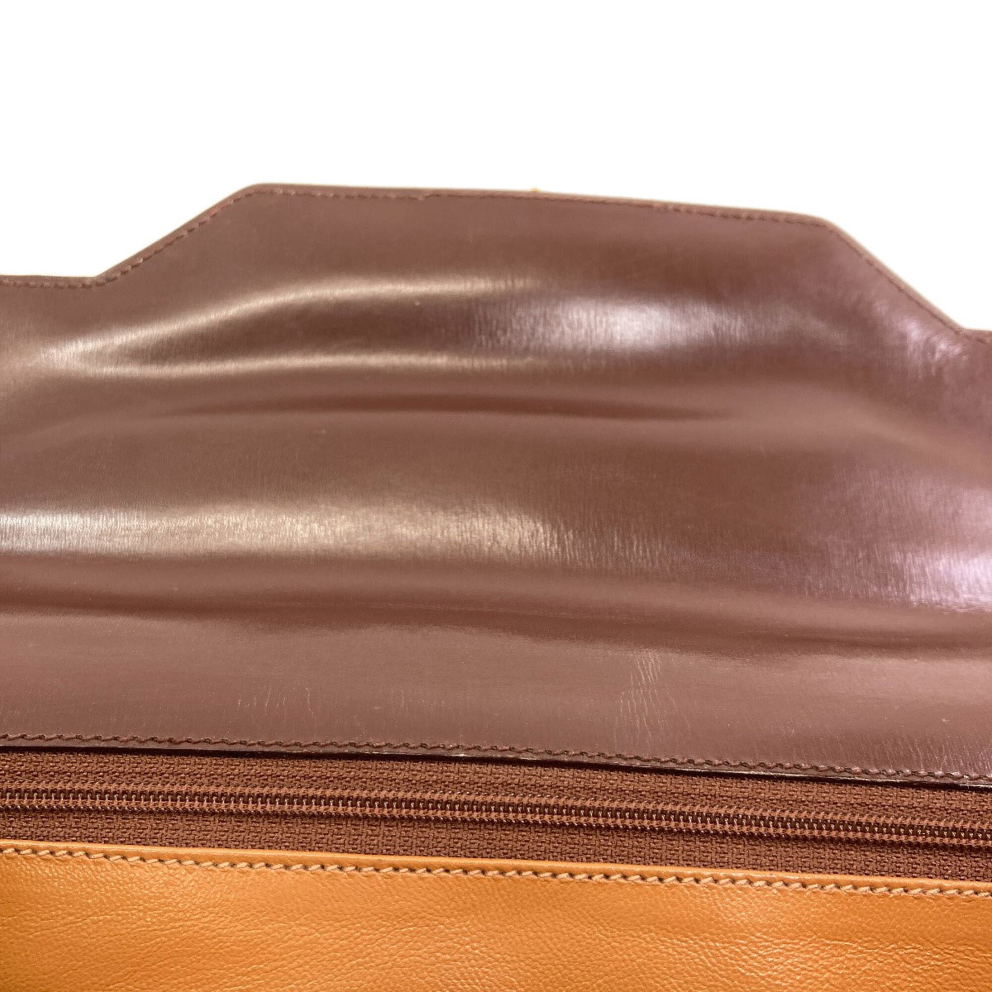 Gucci Brown Leather Handbag (Pre-Owned)