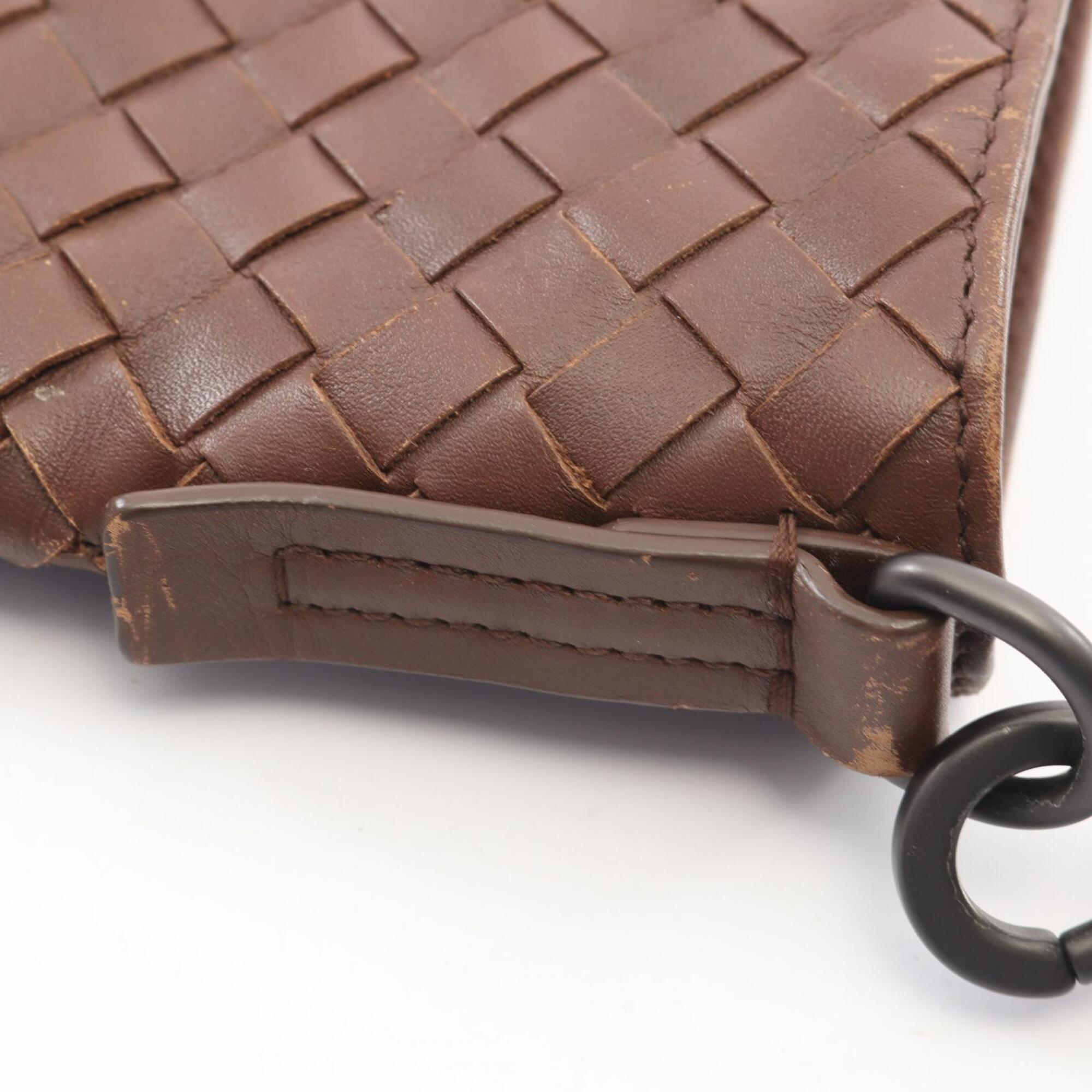 Bottega Veneta Brown Intrecciato Handbag Shoulder Bag (Pre-Owned)