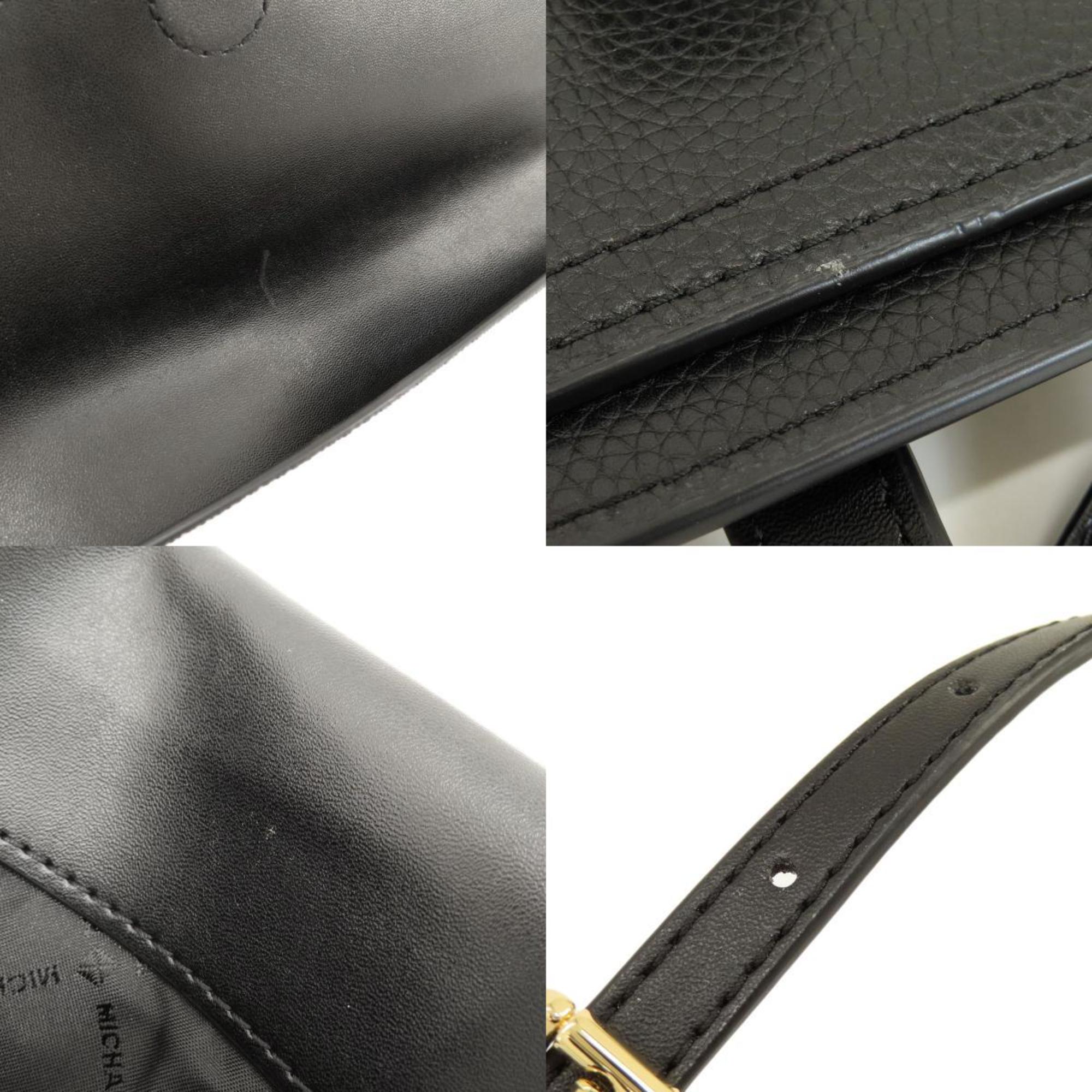 Michael Kors Black Leather Tote Bag (Pre-Owned)