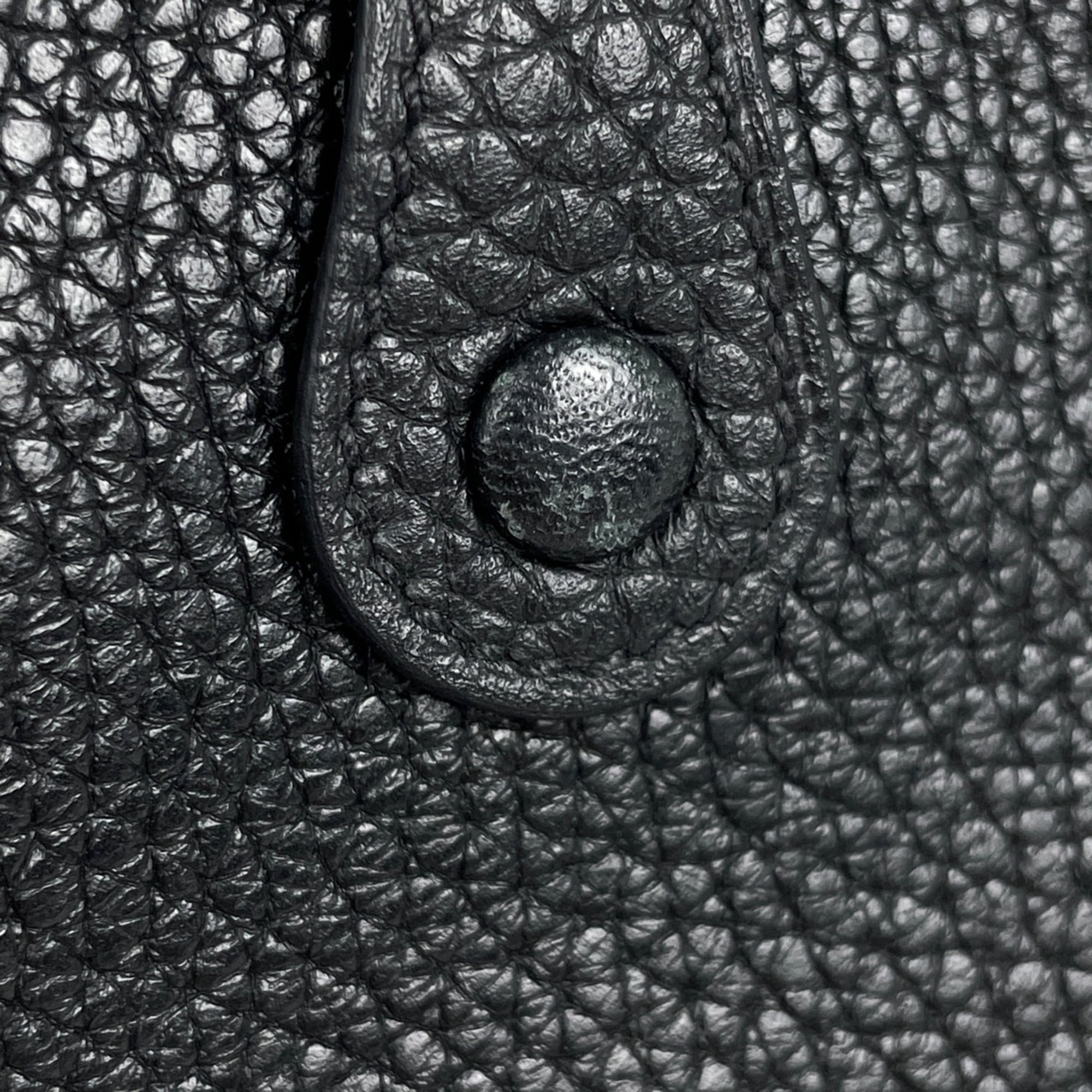 Hermes Black Taurillon Clemence Leather Pochette Shoulder Bag (Pre-Owned)