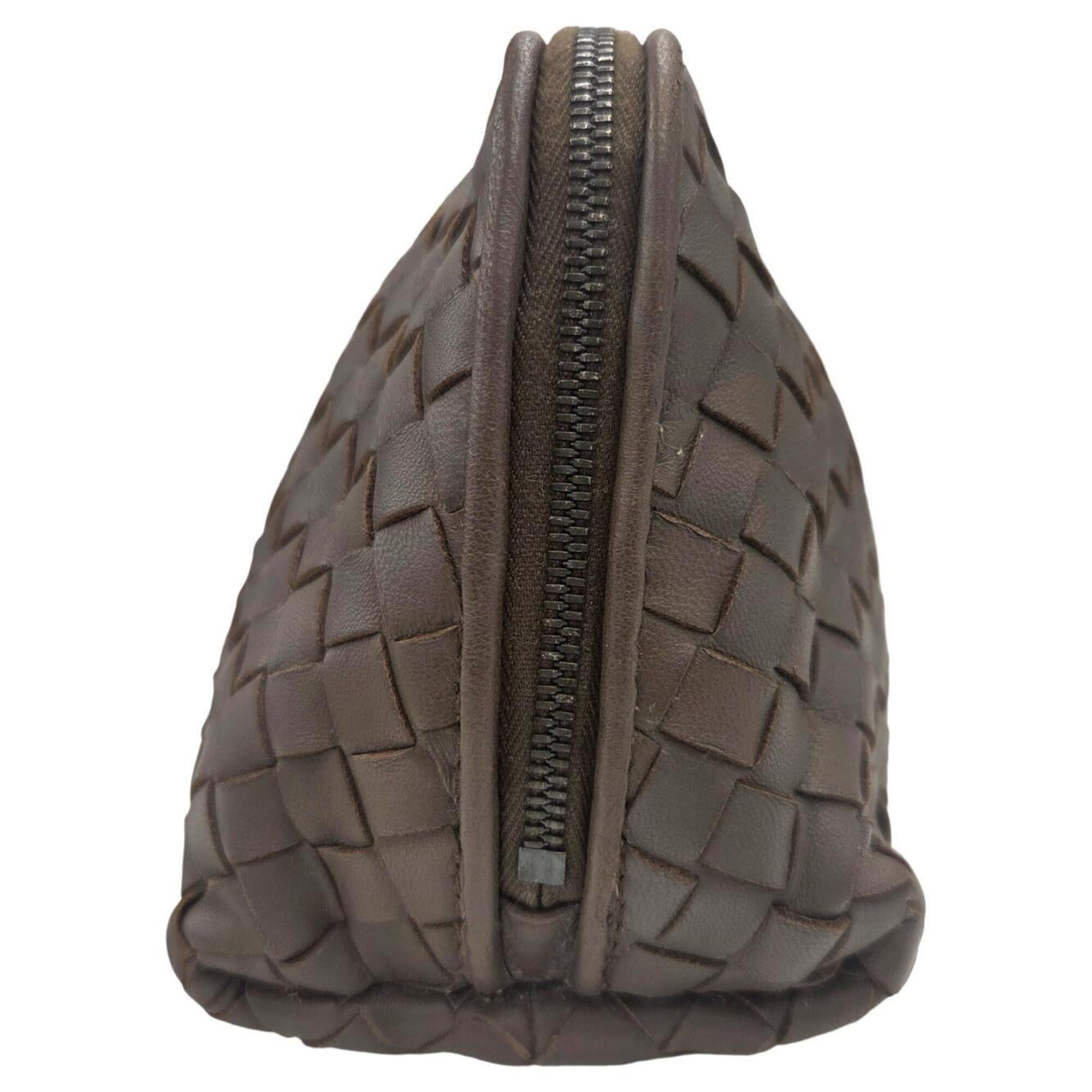Bottega Veneta Brown Leather Pouch (Pre-Owned)
