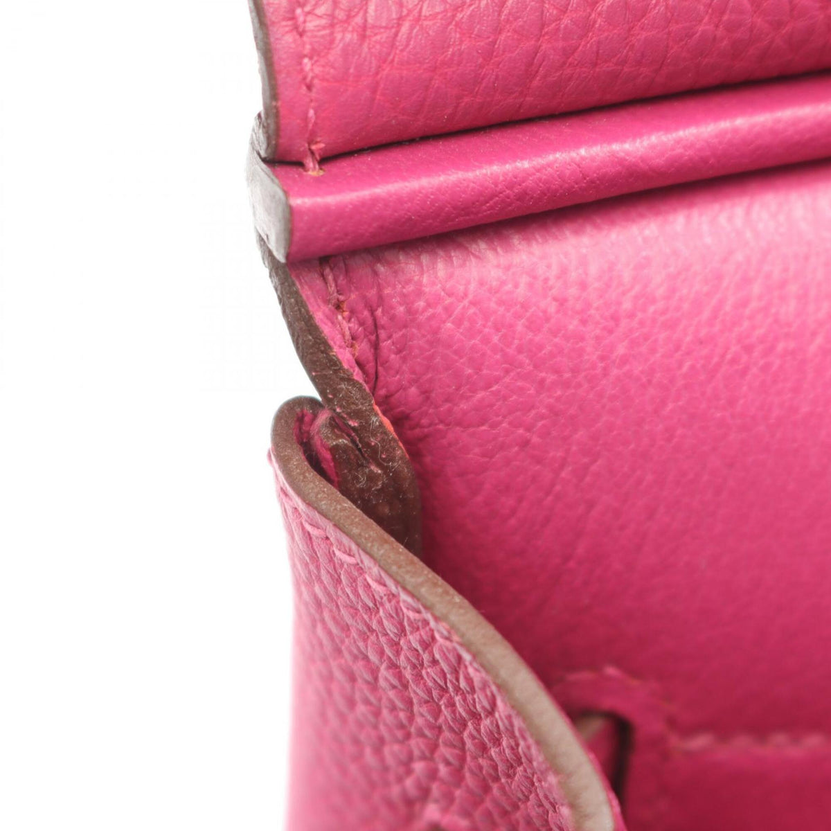 Hermes Pink Togo Leather Handbag (Pre-Owned)