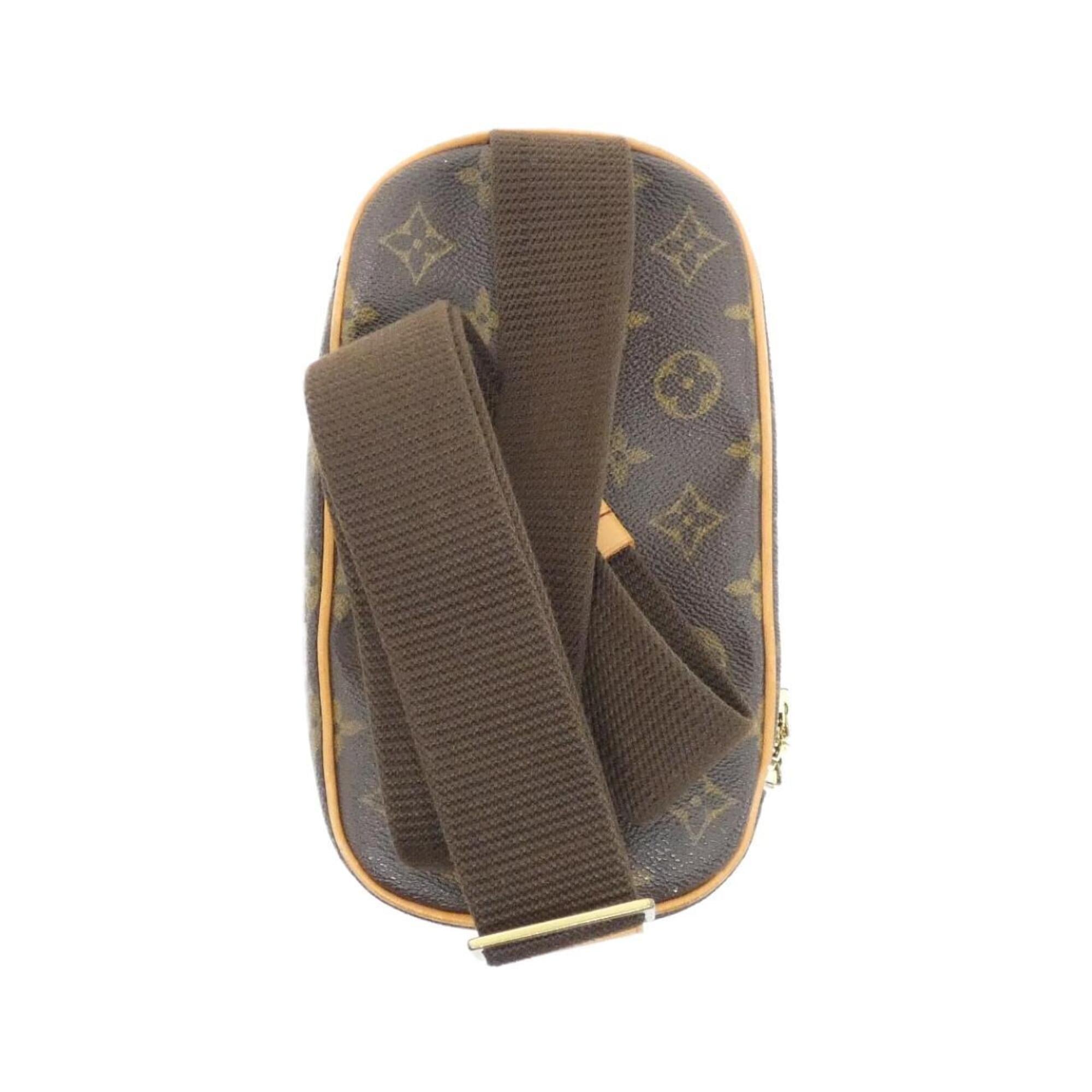 Louis Vuitton Monogram Marron Coated Canvas Pochette Shoulder Bag Sling Bag (Pre-Owned)