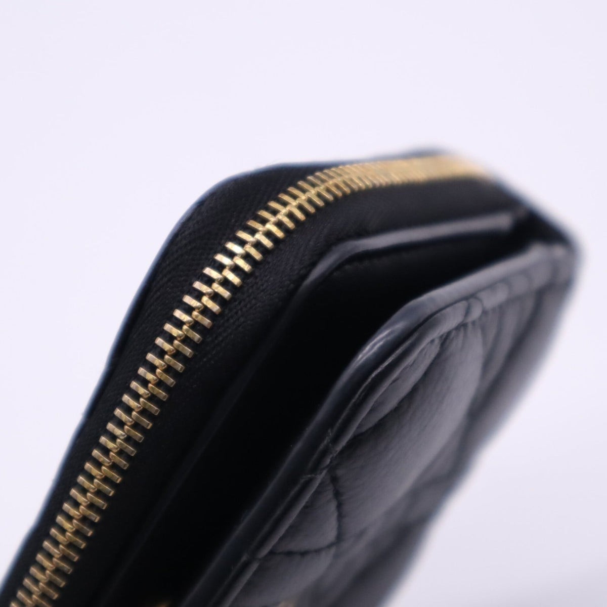 Christian Dior Black Leather Wallet (Tri-Fold) (Pre-Owned)