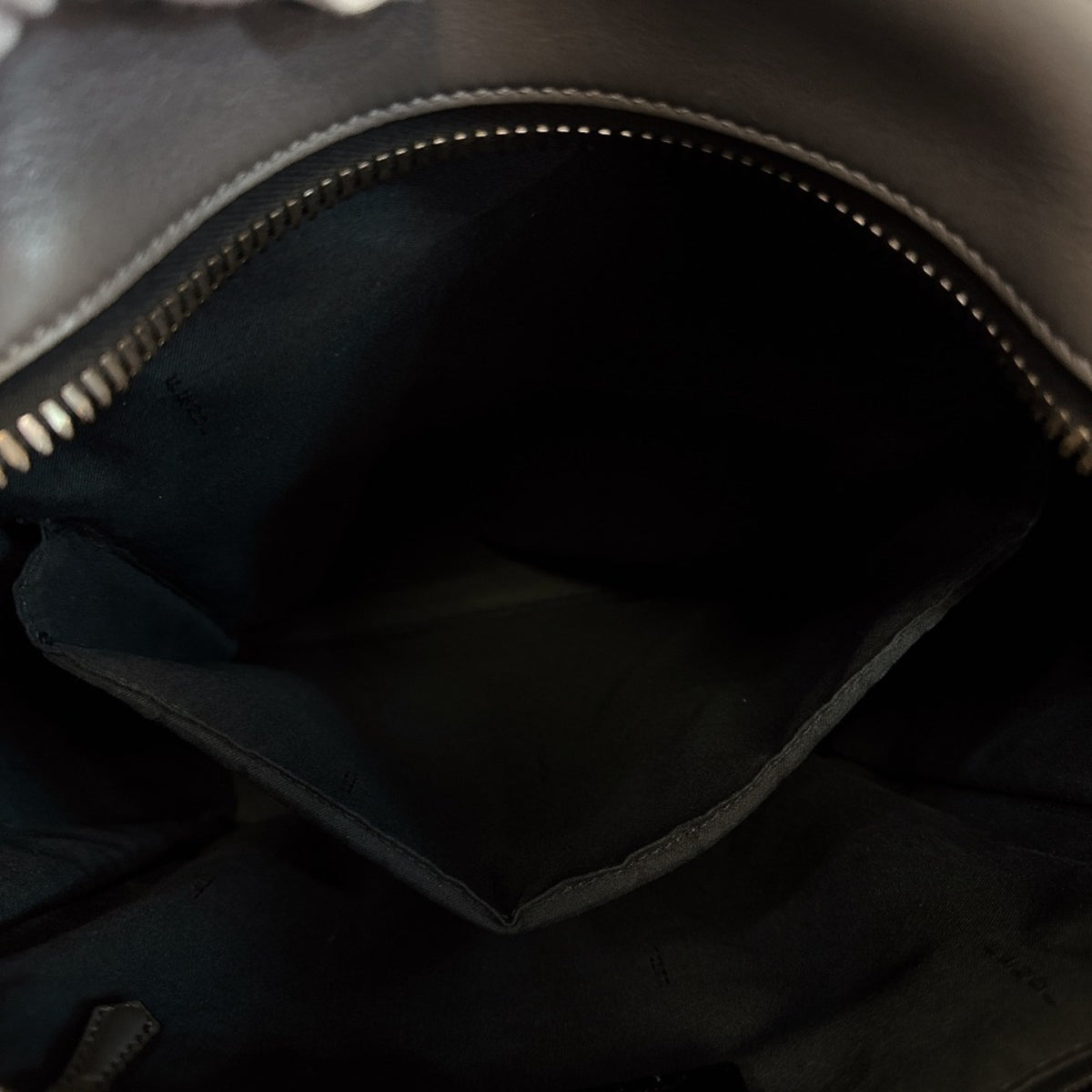 Fendi Gray Leather Backpack (Pre-Owned)