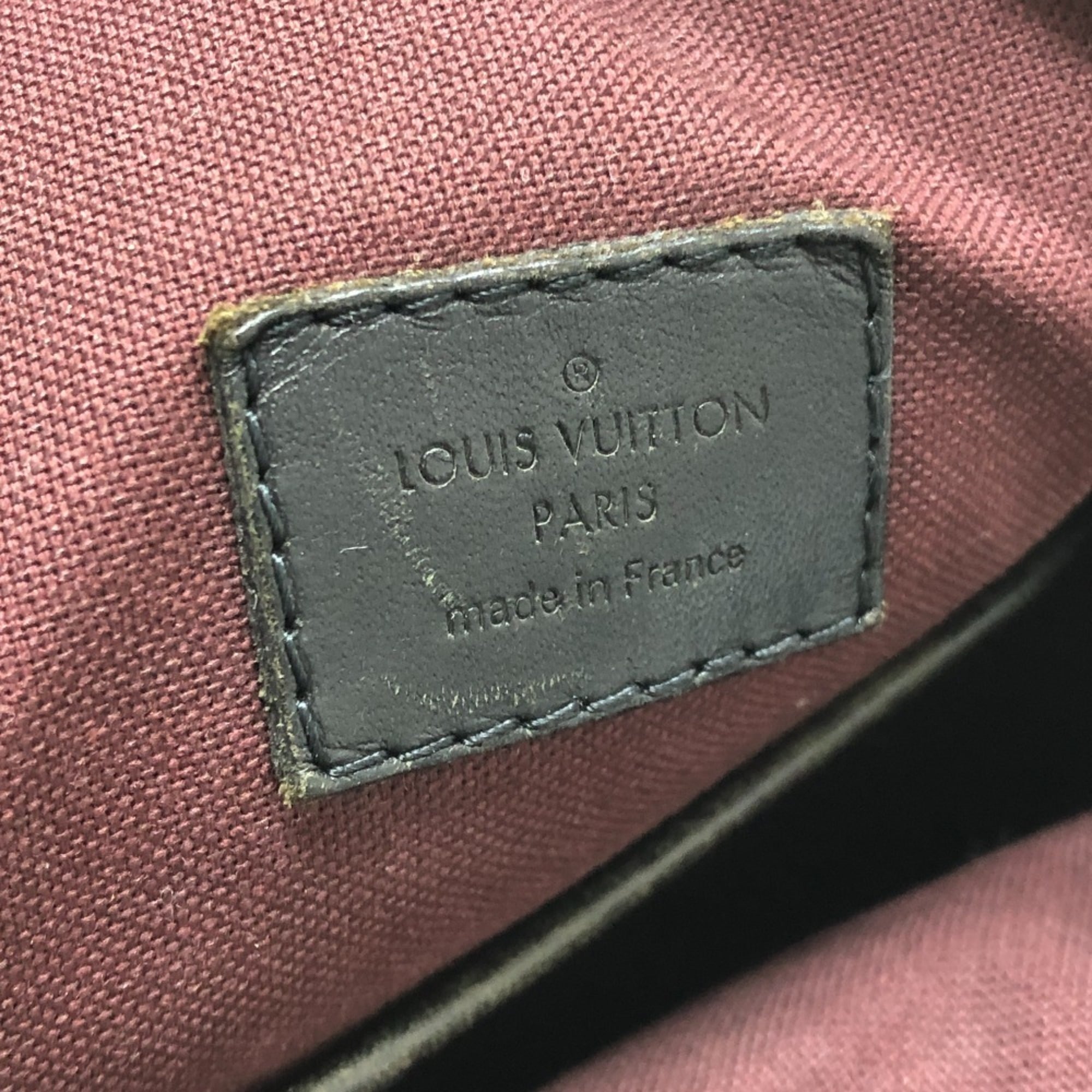 Louis Vuitton Black Brown Monogram Canvas Shoulder Bag (Pre-Owned)
