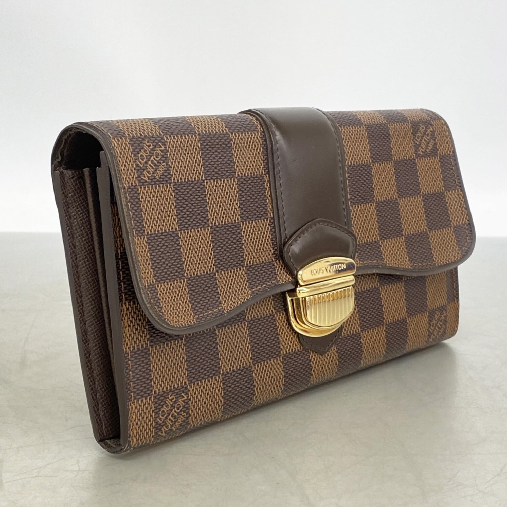 Louis Vuitton Ebene Long Wallet (Bi-Fold) (Pre-Owned)