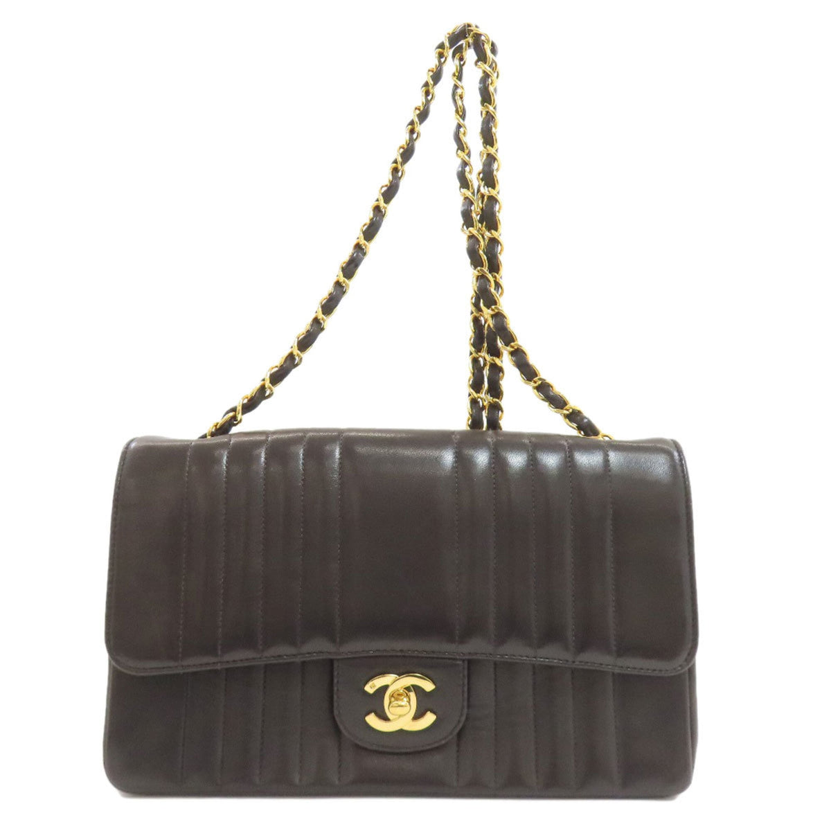 Chanel Black Leather Shoulder Bag (Pre-Owned)