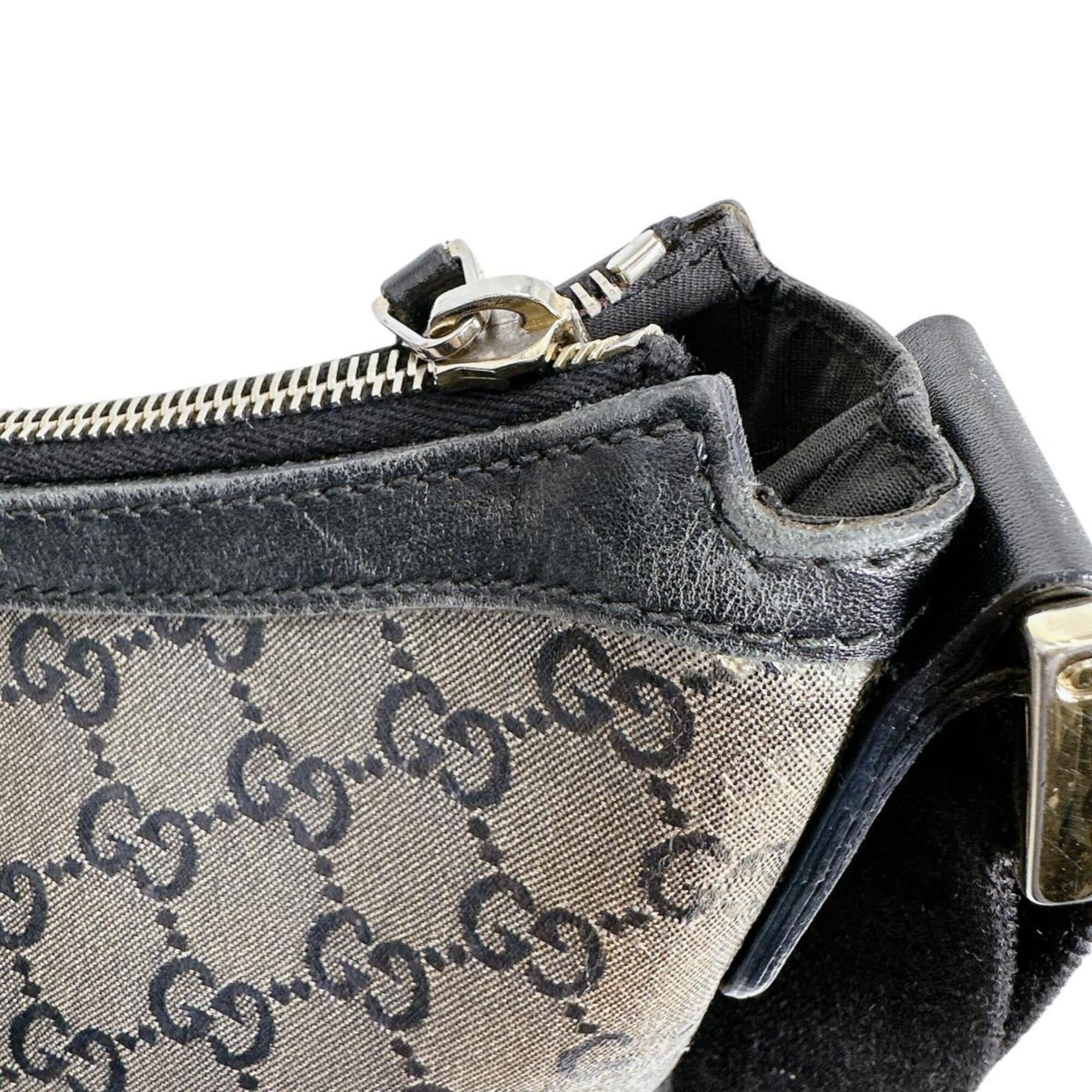 Gucci Black Red Color White Gg Crystal Shoulder Bag (Pre-Owned)