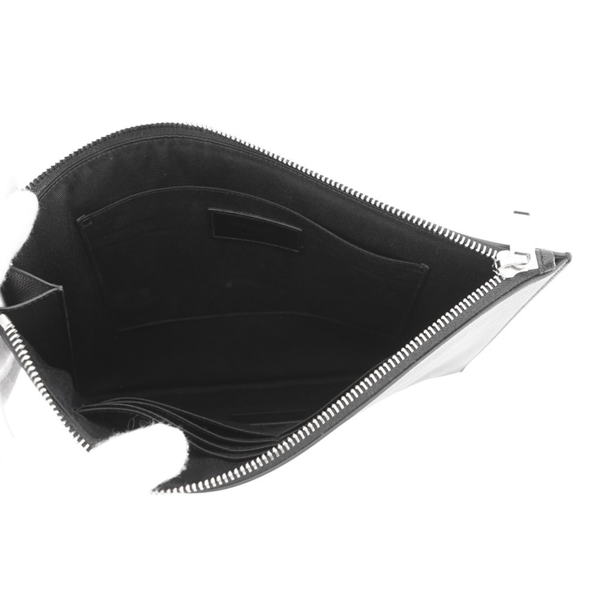 Yves Saint Laurent Black Leather Clutch Bag (Pre-Owned)