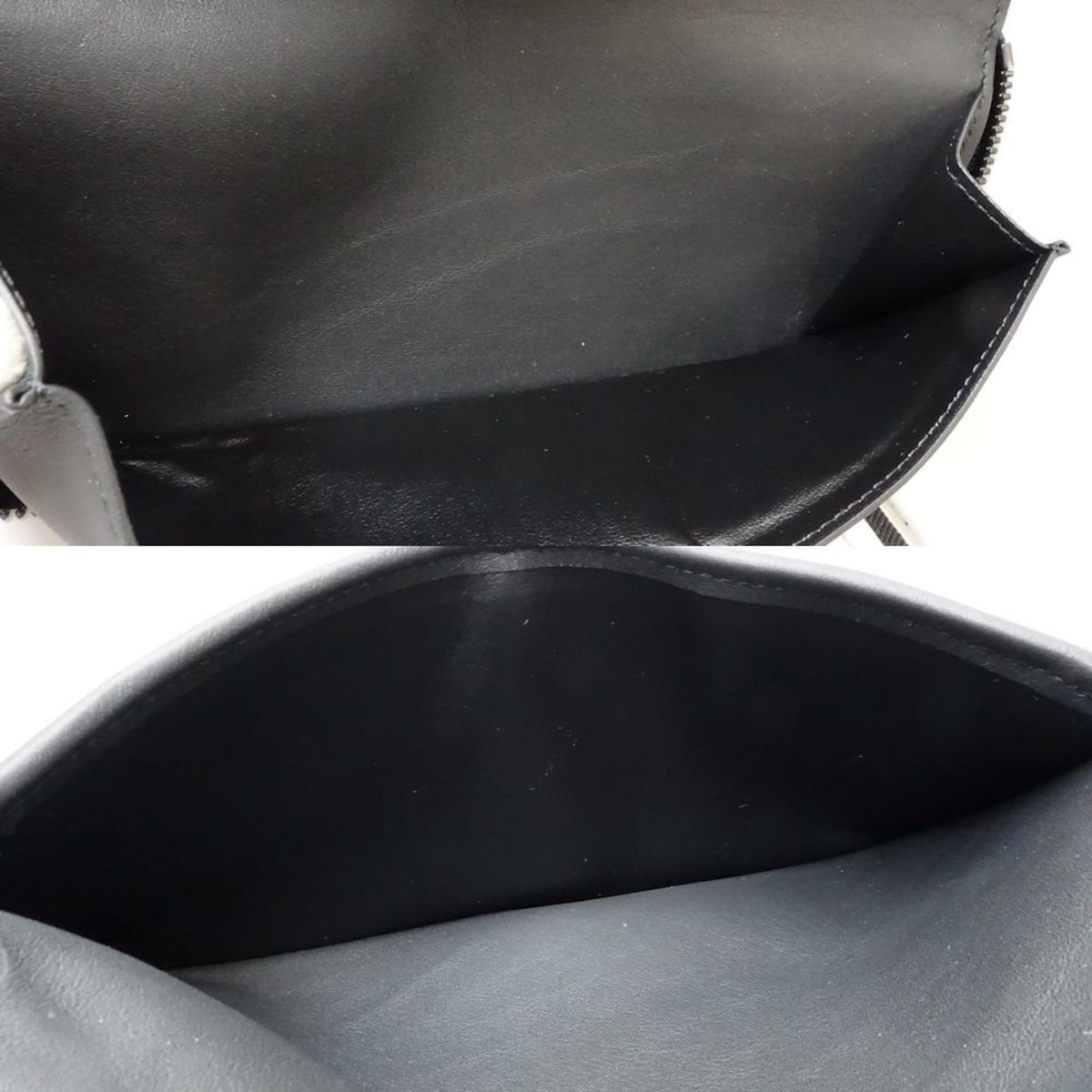 Louis Vuitton Noir Leather Long Wallet (Bi-Fold) (Pre-Owned)