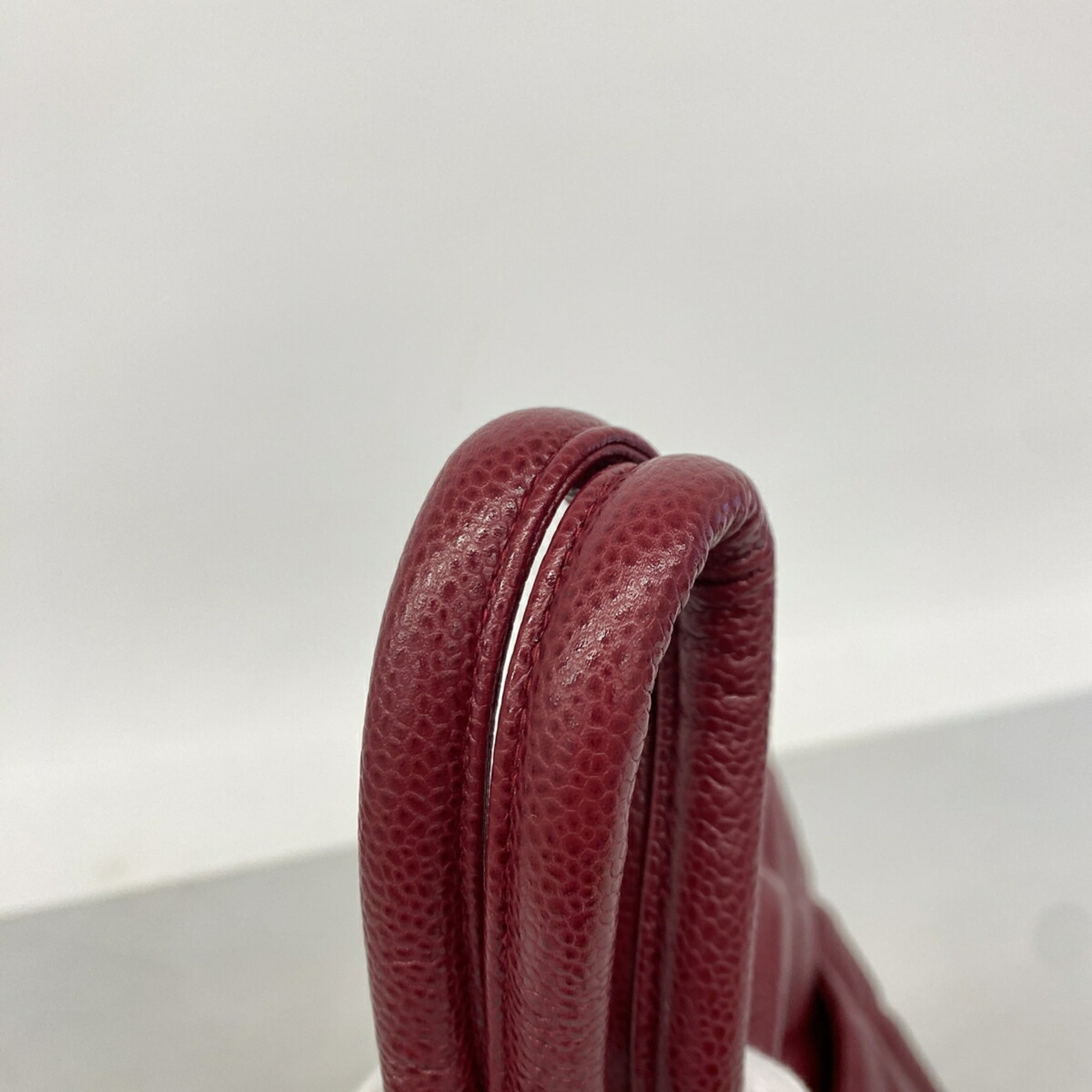 Chanel Bordeaux Grained Calfskin Tote Bag (Pre-Owned)