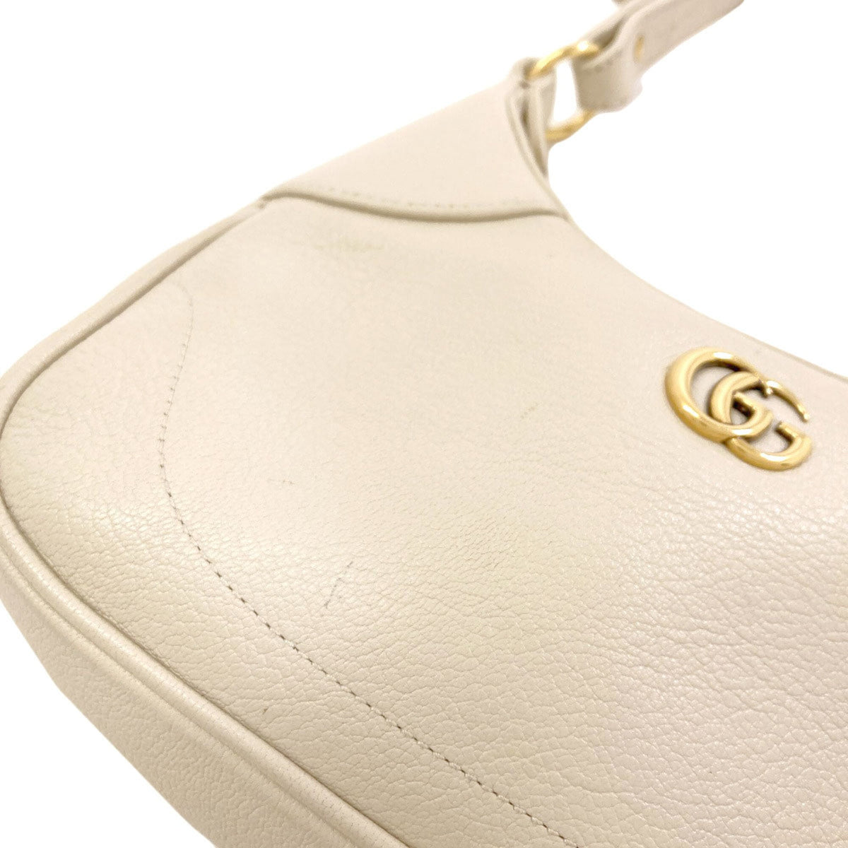 Gucci White Leather Shoulder Bag (Pre-Owned)