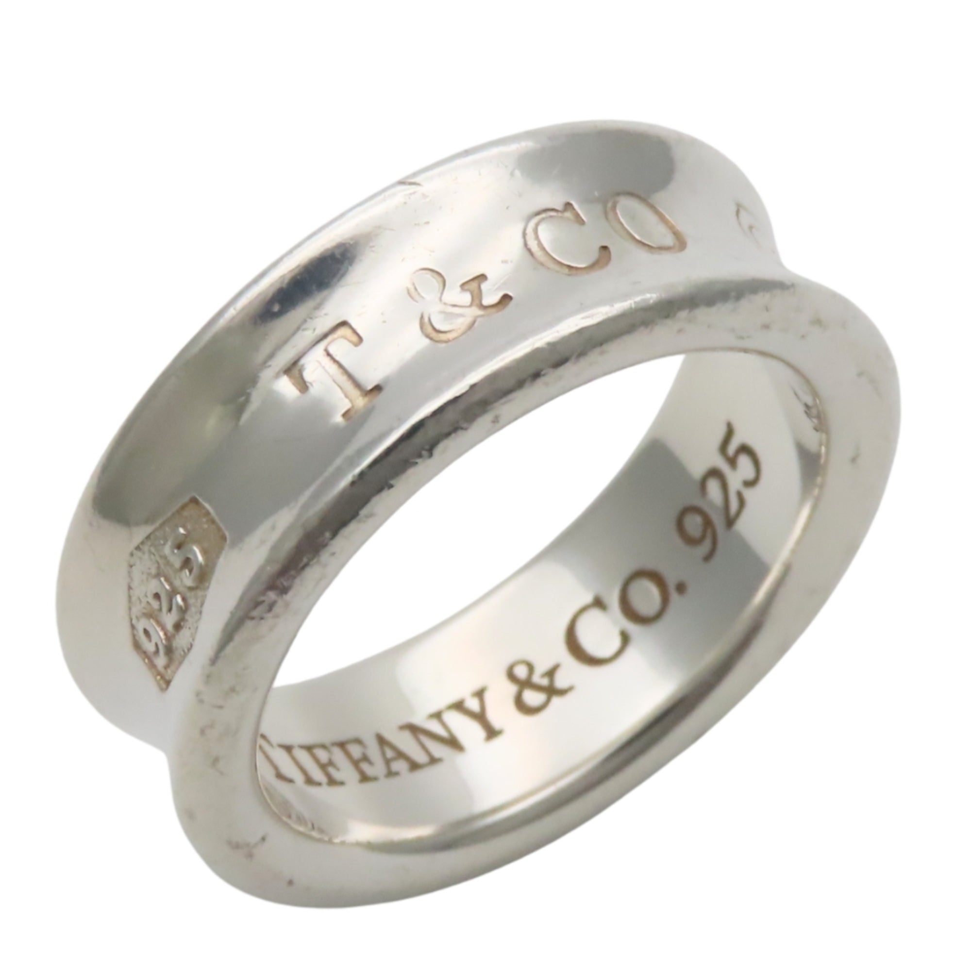 Tiffany Silver Silver 925 Band Ring (Pre-Owned)