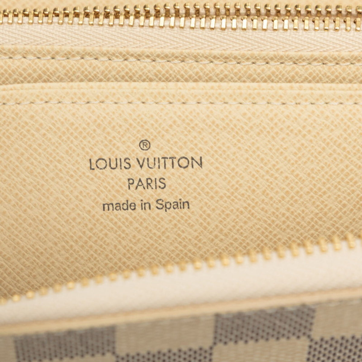 Louis Vuitton Damier Azur White Pvc Leather Long Wallet (Bi-Fold) (Pre-Owned)