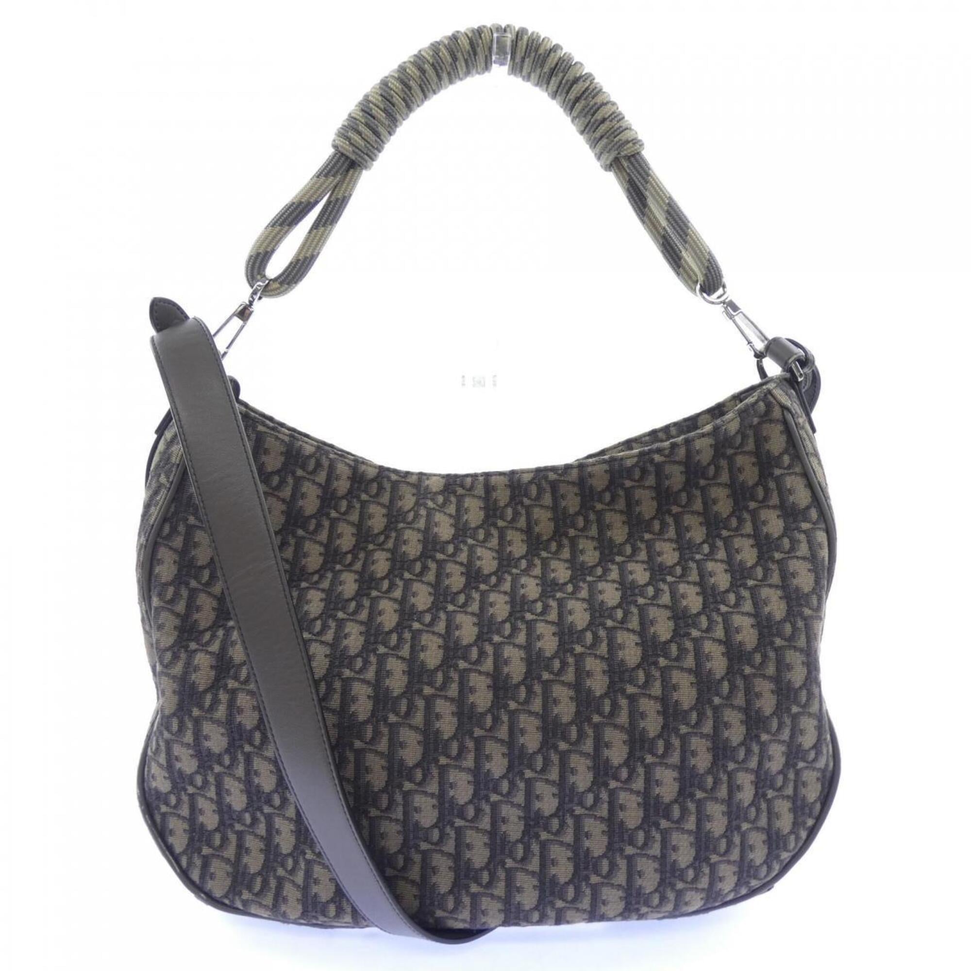 Christian Dior Beige Black Brown Handbag (Pre-Owned)