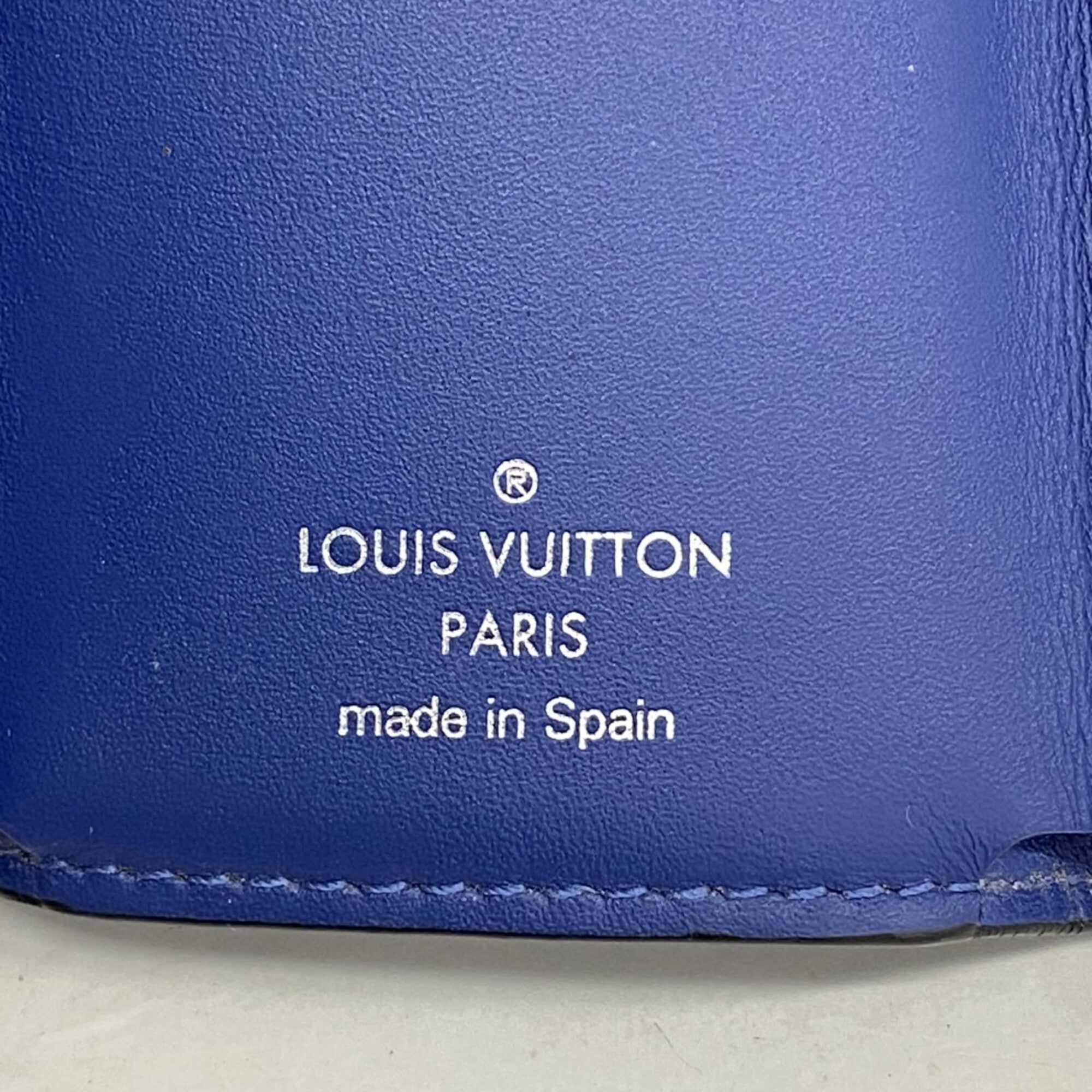 Louis Vuitton Blue Long Wallet (Tri-Fold) (Pre-Owned)