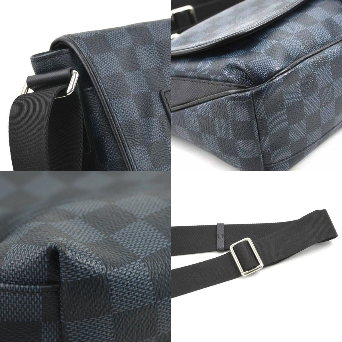 Louis Vuitton Damier Cobalt Navy Messenger Bag Shoulder Bag (Pre-Owned)