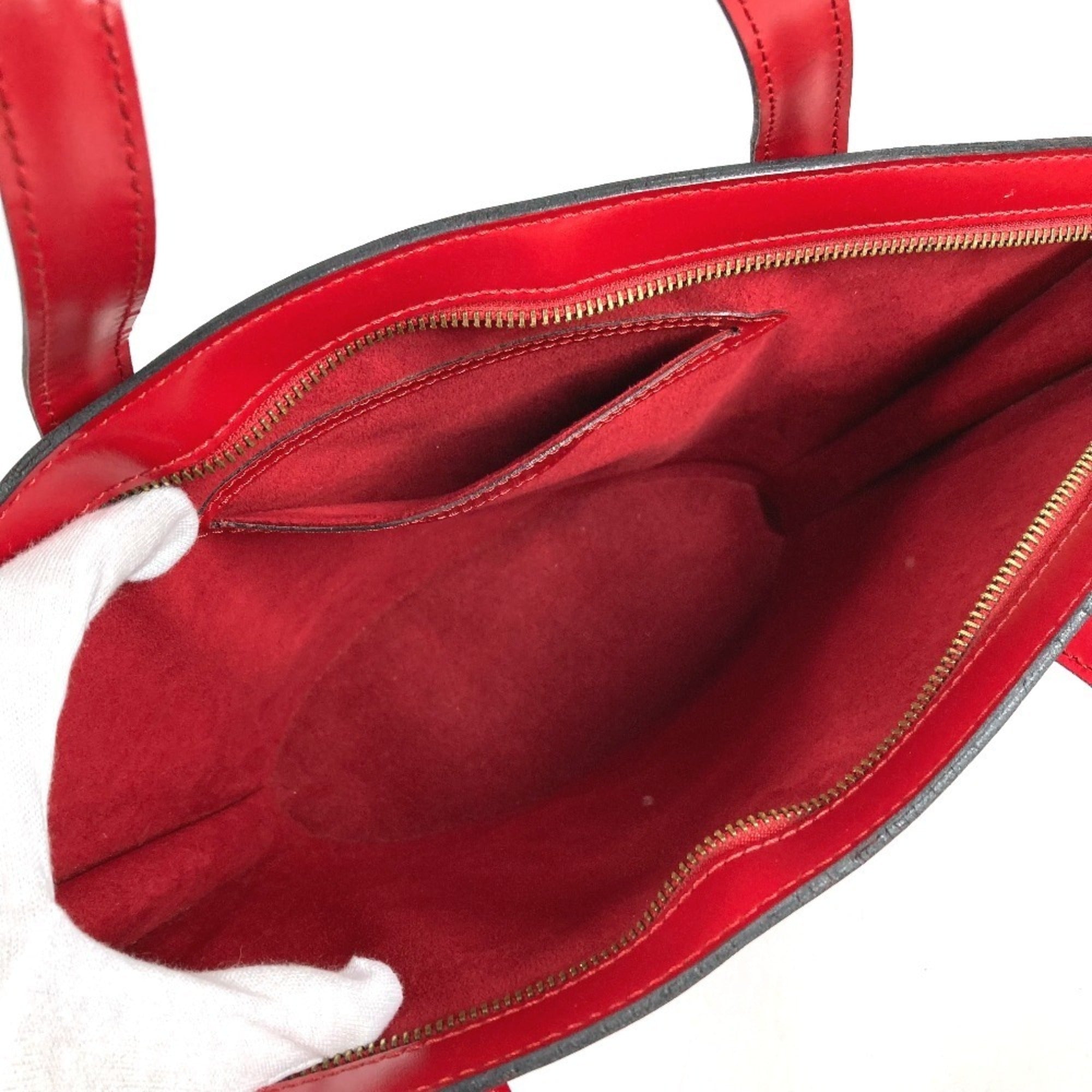 Louis Vuitton Epi Castilian Red Red Color Epi Leather Handbag Shoulder Bag Tote Bag (Pre-Owned)